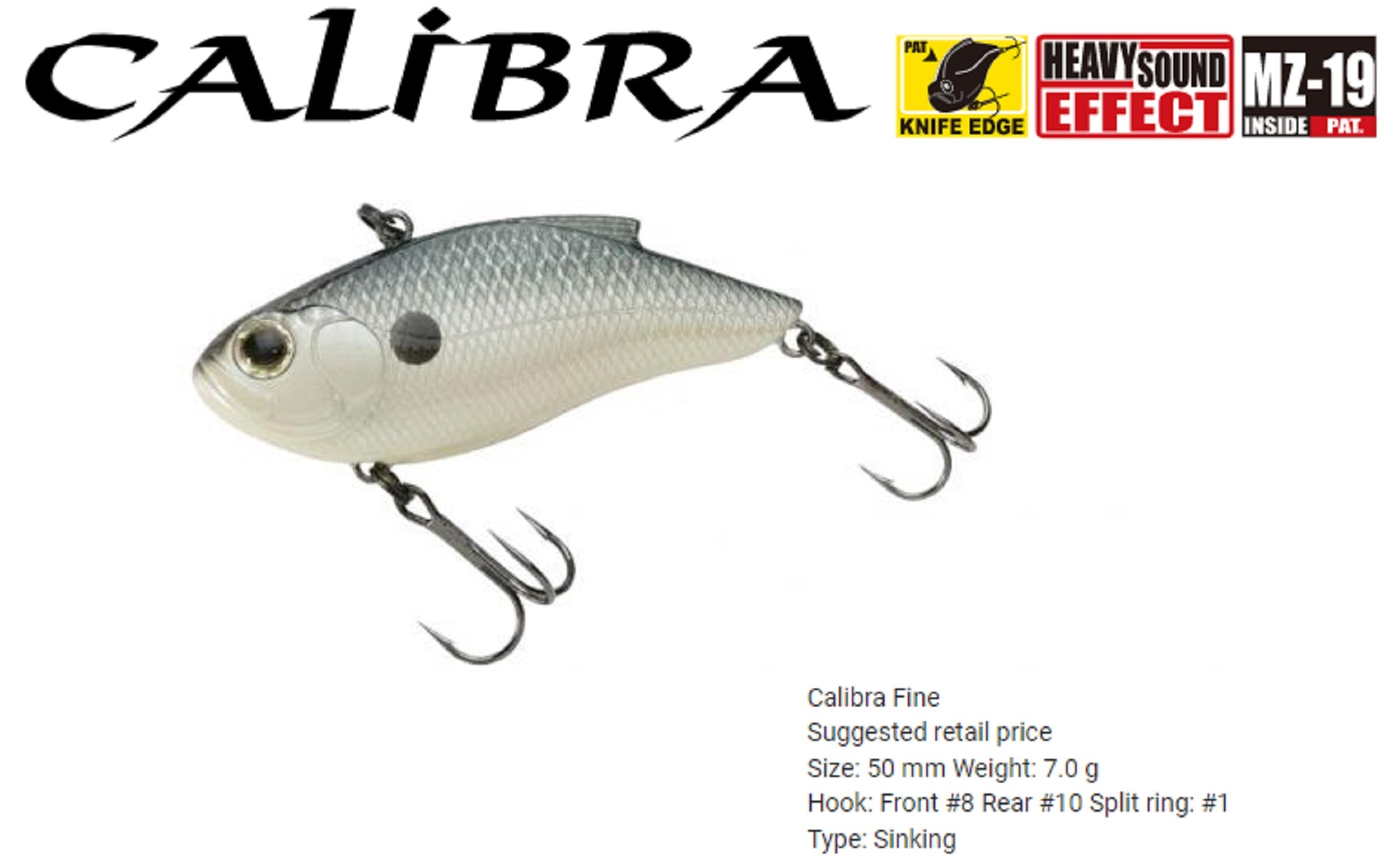 Zipbaits Calibra Fine 50 Vibration Sinking Lure 476 (7363)