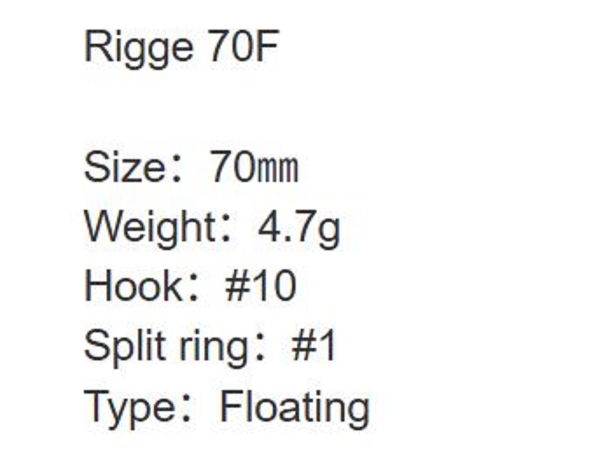 Zipbaits Rigge 70F Floating Lure 820 (0059)