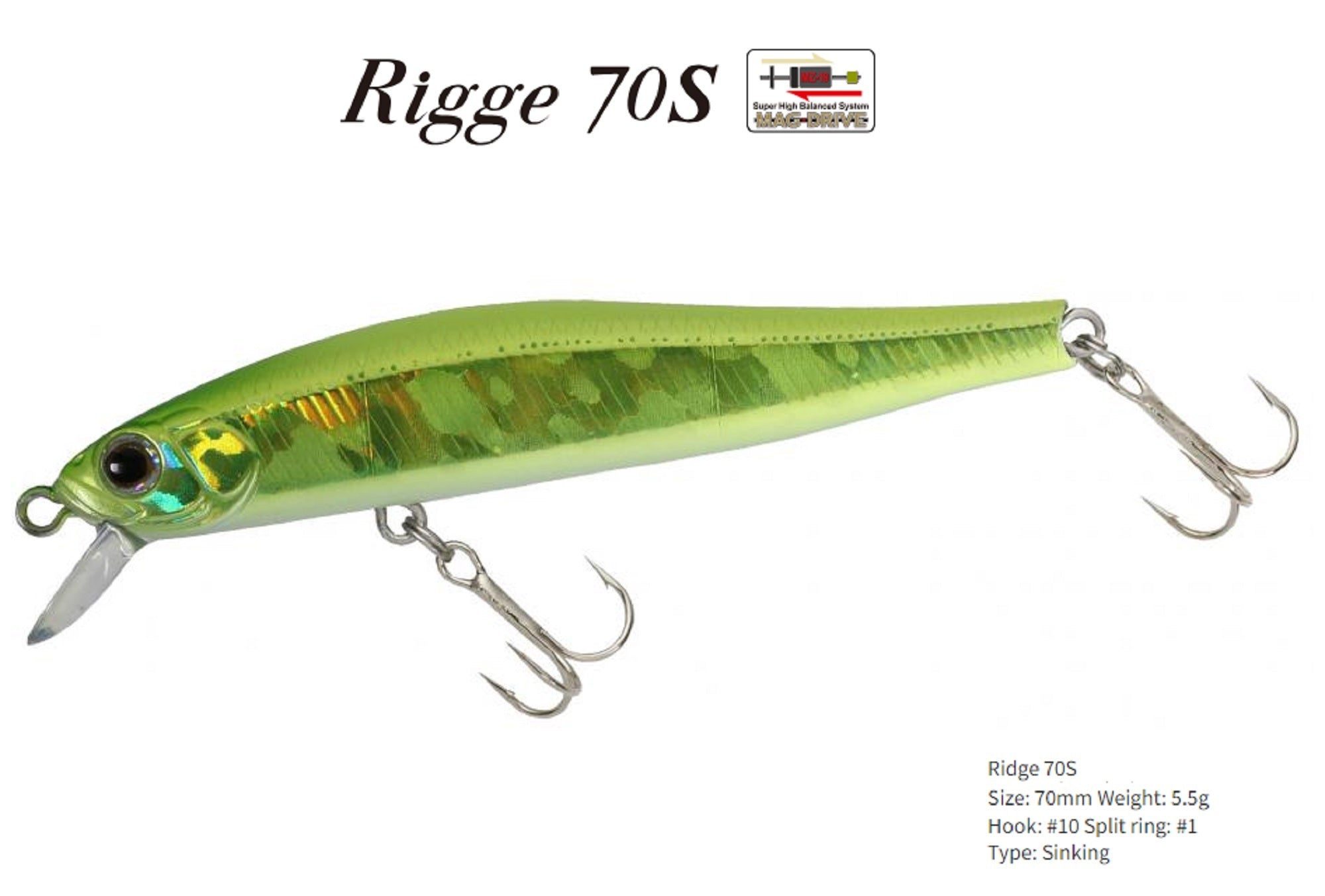 Zipbaits Rigge 70S Sinking Lure 820 (7057)