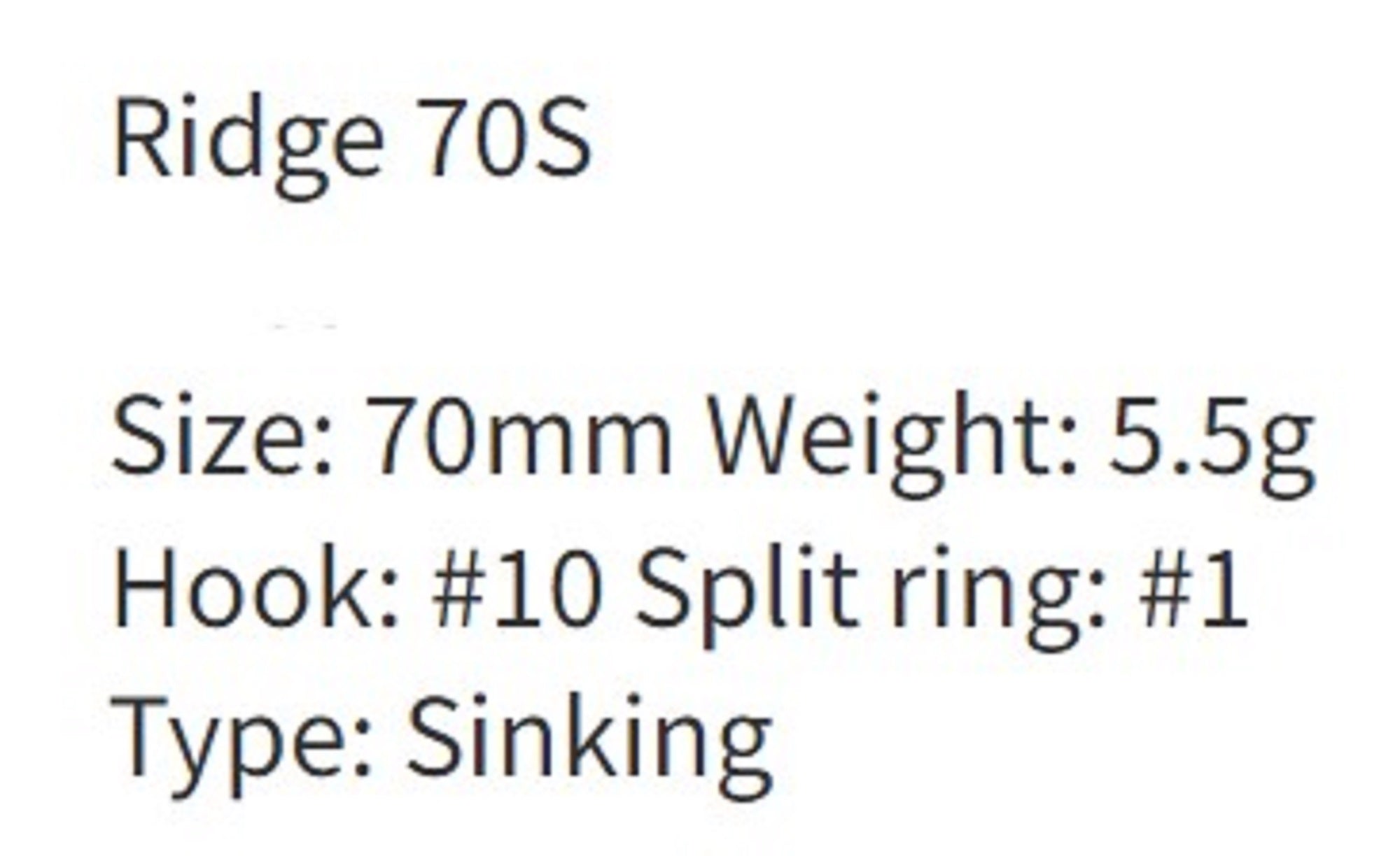 Zipbaits Rigge 70S Sinking Lure 191 (7750)