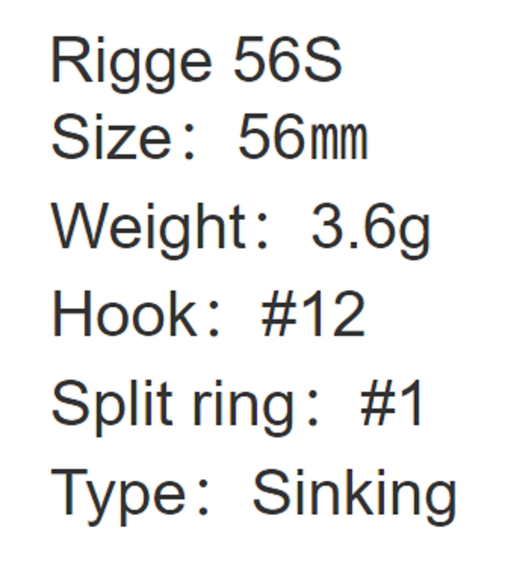 Zipbaits Rigge 56S Sinking Lure 916 (1542)