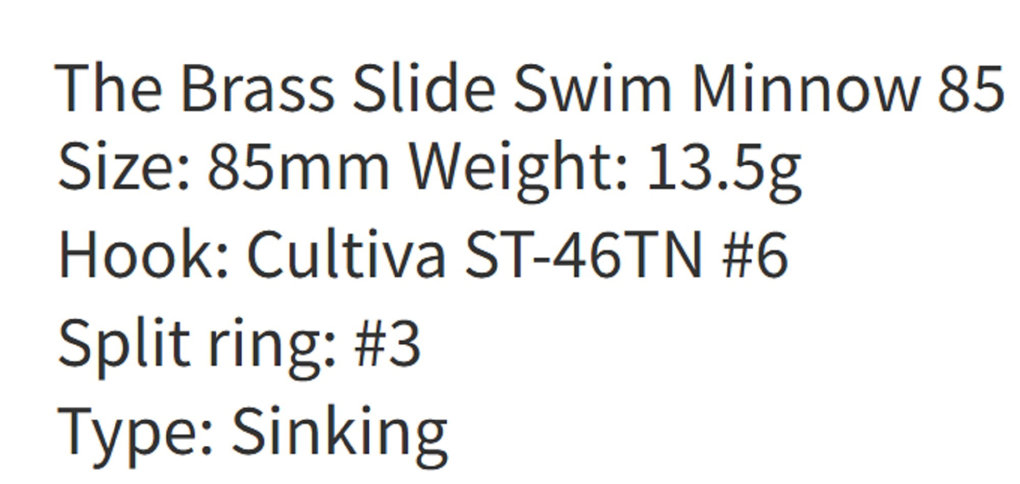 Zipbaits Slide Swim Minnow 85 Sinking Lure 420 (7438)
