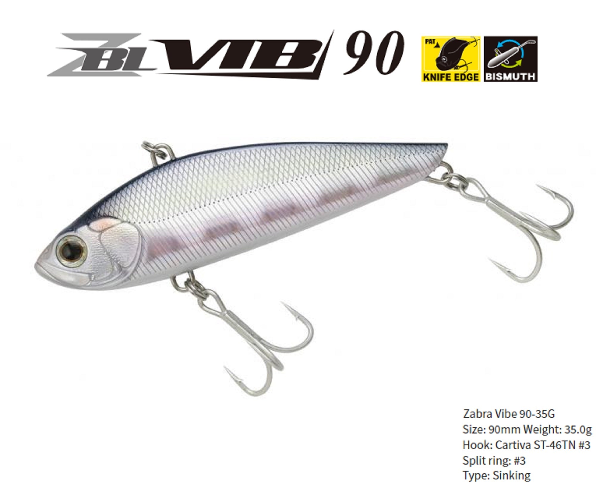 Zipbaits ZBL Vib 90 35 grams Sinking Vibration Lure 702 (4138)