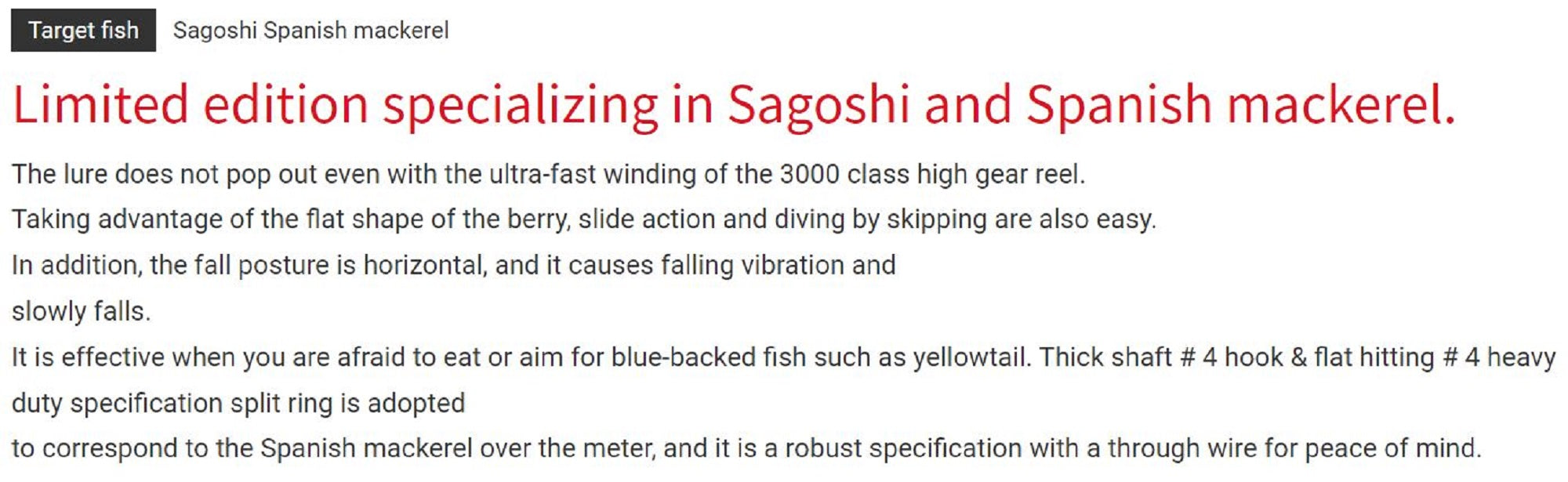 Zipbaits Monsoon Breaker Sagoshi 115mm Sinking Lure L-163 (8938)