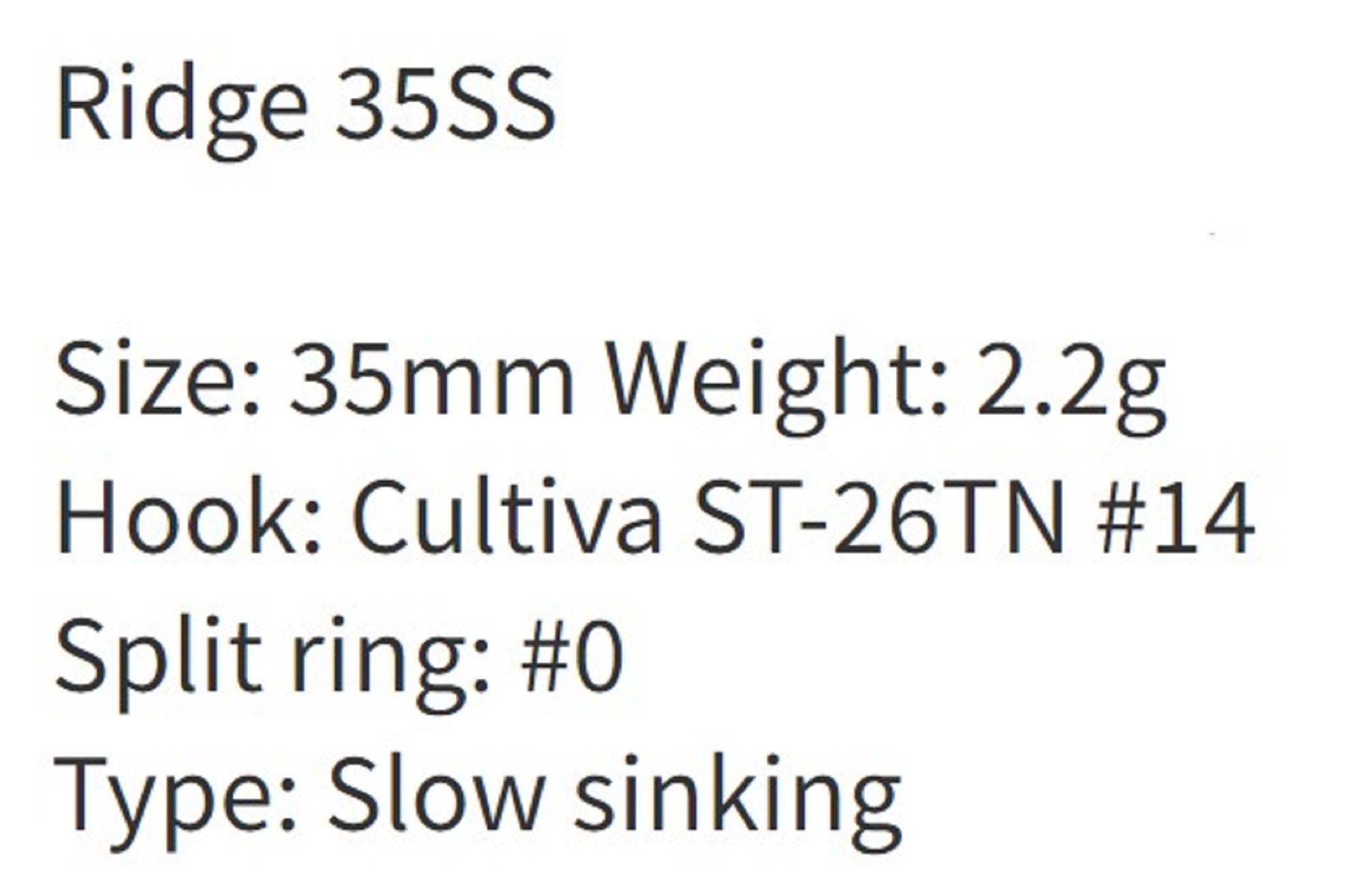 Zipbaits Rigge 35SS Slow Sinking Lure 995 (8463)