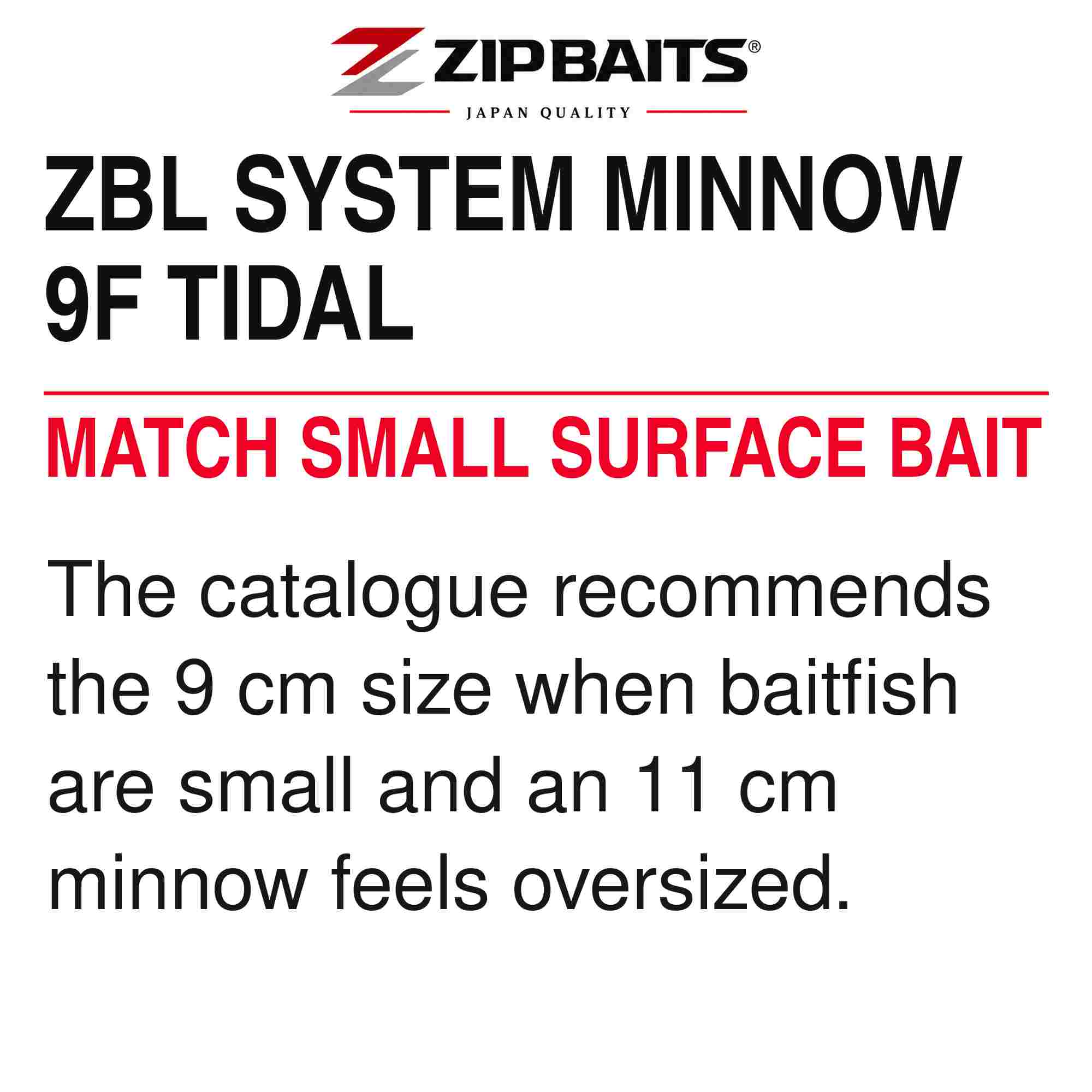 Zipbaits ZBL System Minnow 9F Tidal Floating Lure 725 (1104)