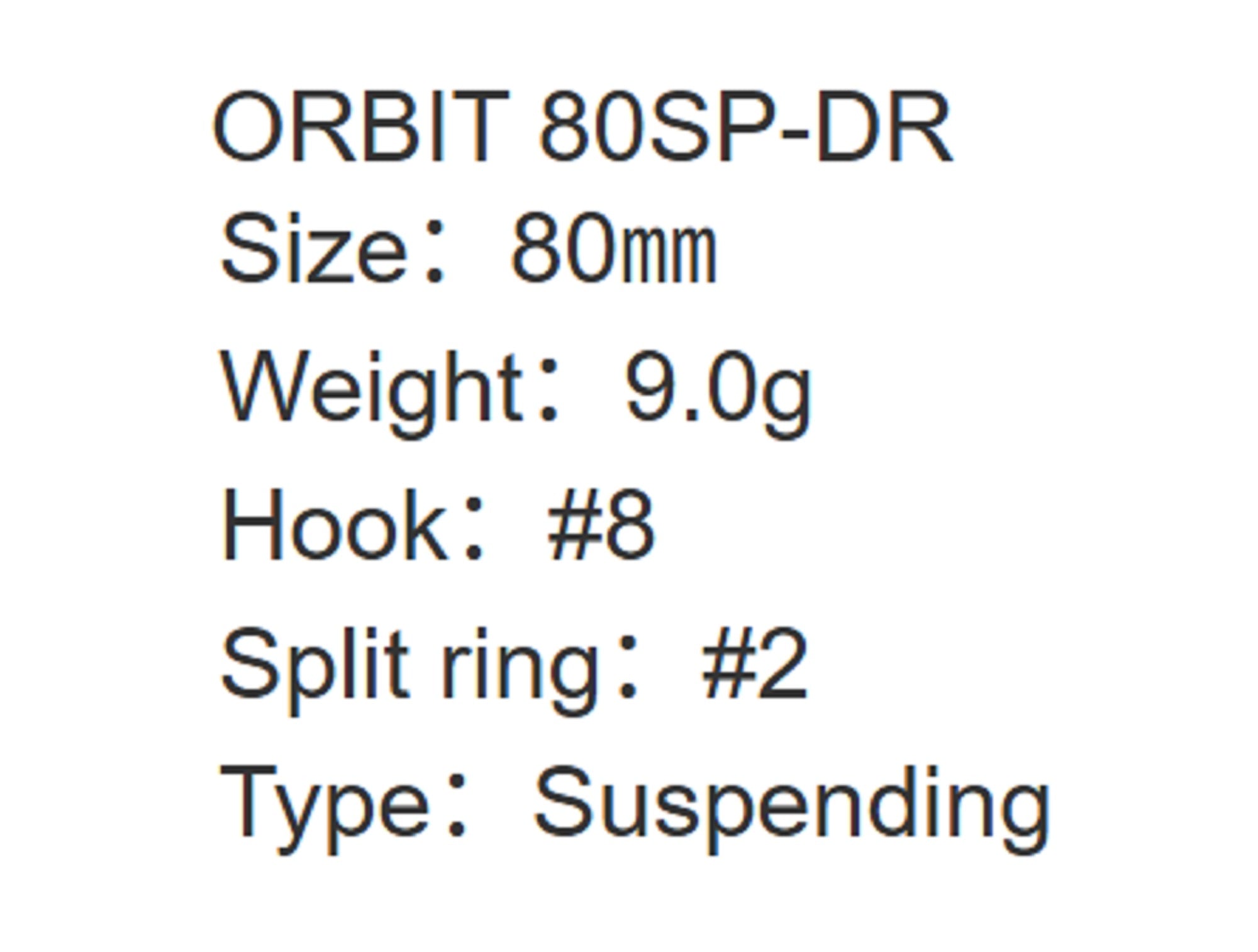 Zipbaits Orbit 80 SP DR Suspend Lure 510R (0057)