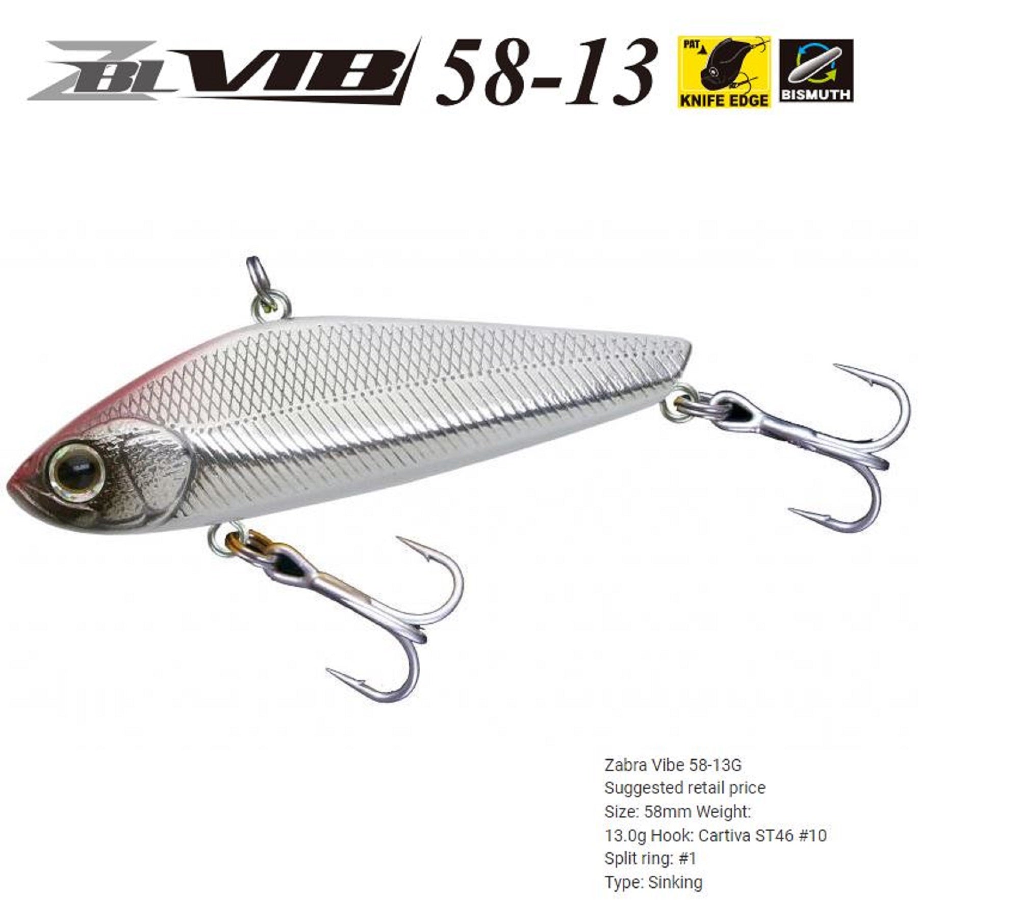 Zipbaits ZBL Vib 58 13 grams Sinking Vibration Lure 849 (2389)