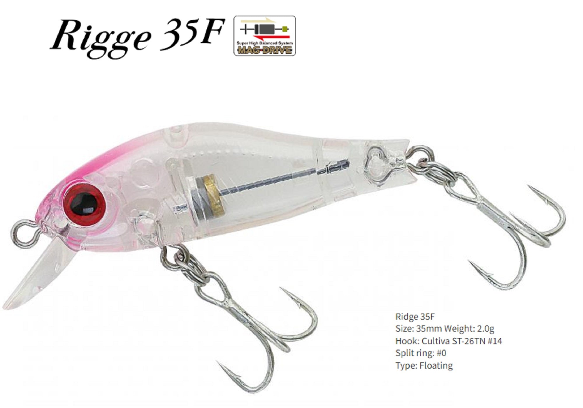 Zipbaits Rigge 35F Floating Lure L-038 (9202)