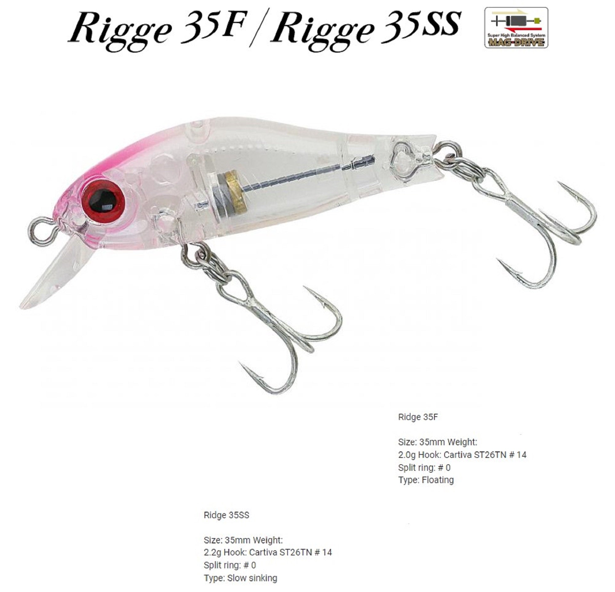 Zipbaits Rigge 35F Floating Lure 276 (9509)