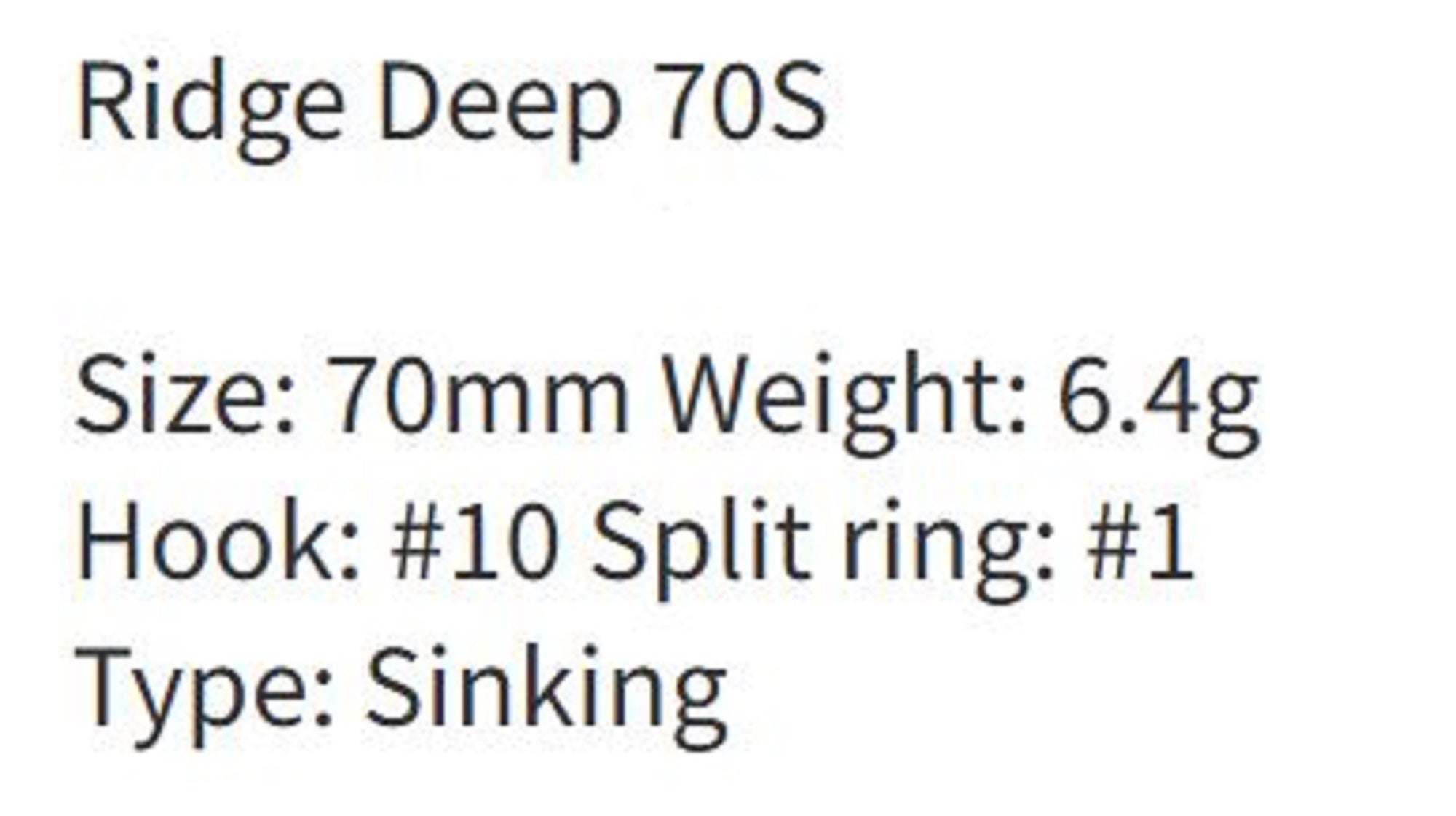Zipbaits Rigge Deep 70S Sinking Lure 191 (8464)