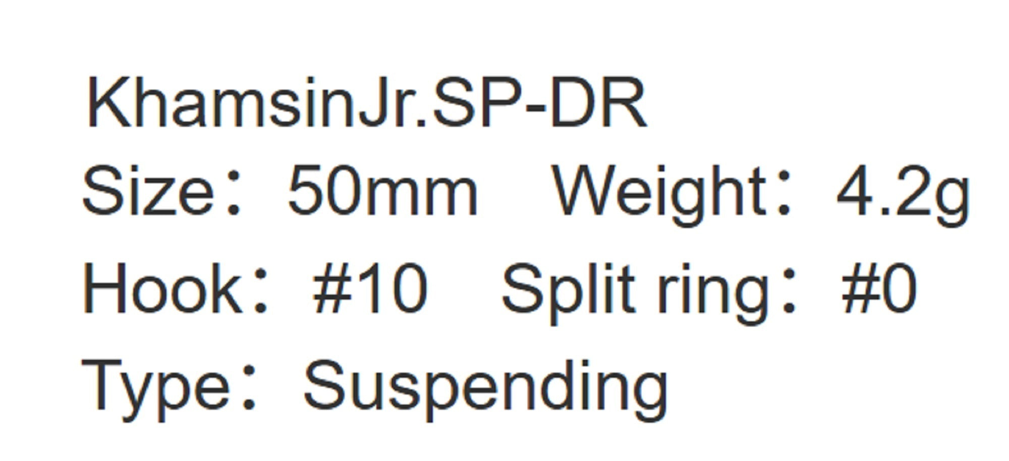 Zipbaits Khamsin JR. DR 50mm Suspend Lure 510R (3085)