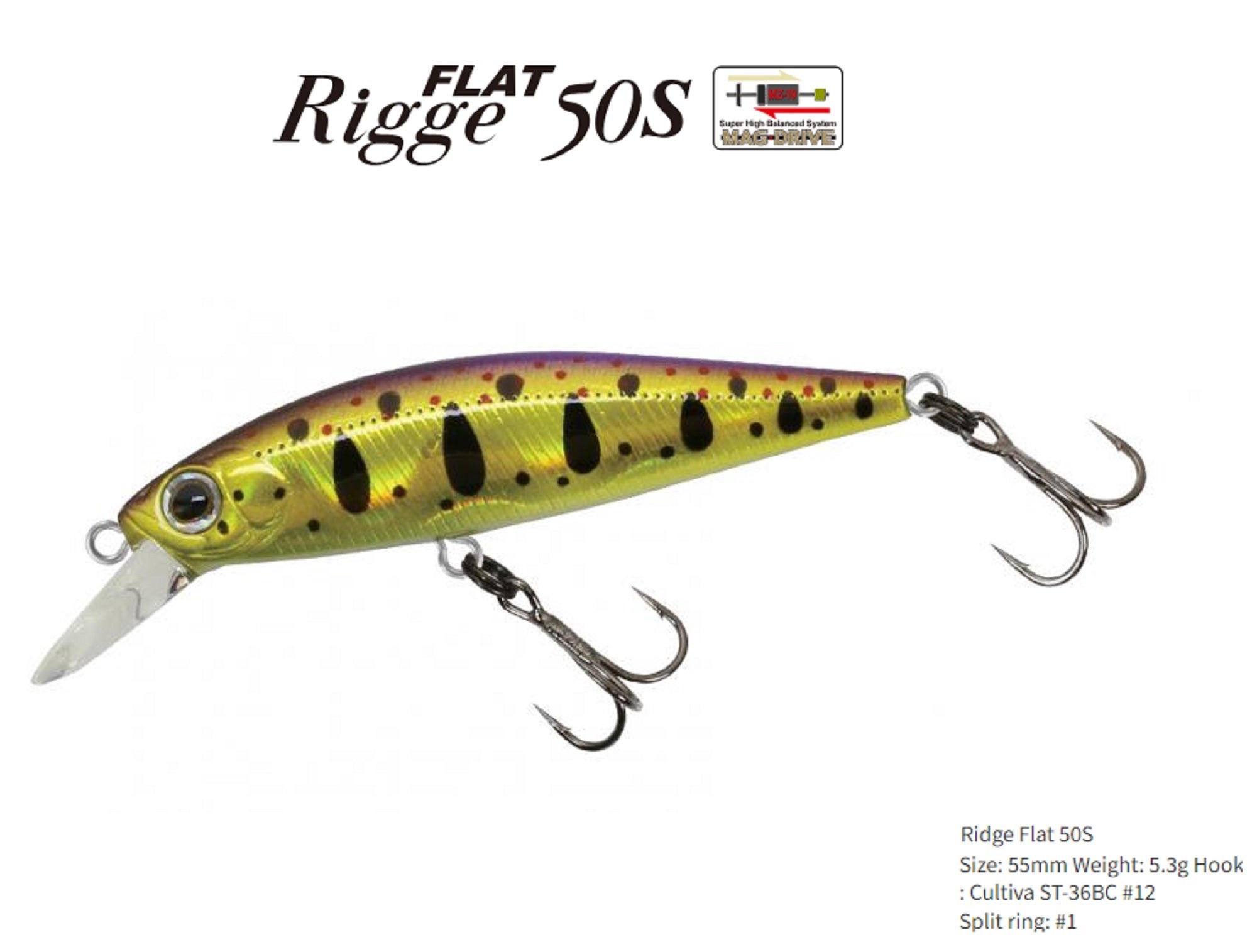 Zipbaits Rigge Flat Heavy 50S Sinking Lure 317 (4430)