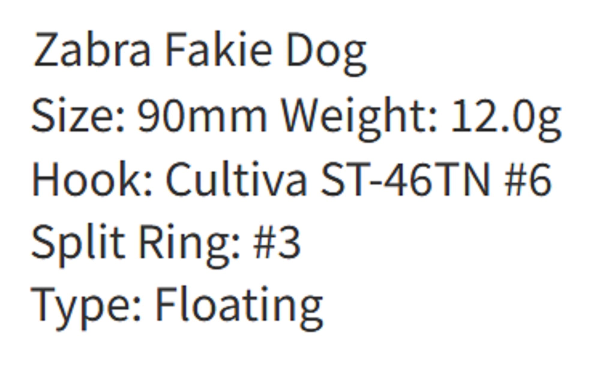 Zipbaits ZBL Fakie Dog 90mm Floating Lure 342 (0658)