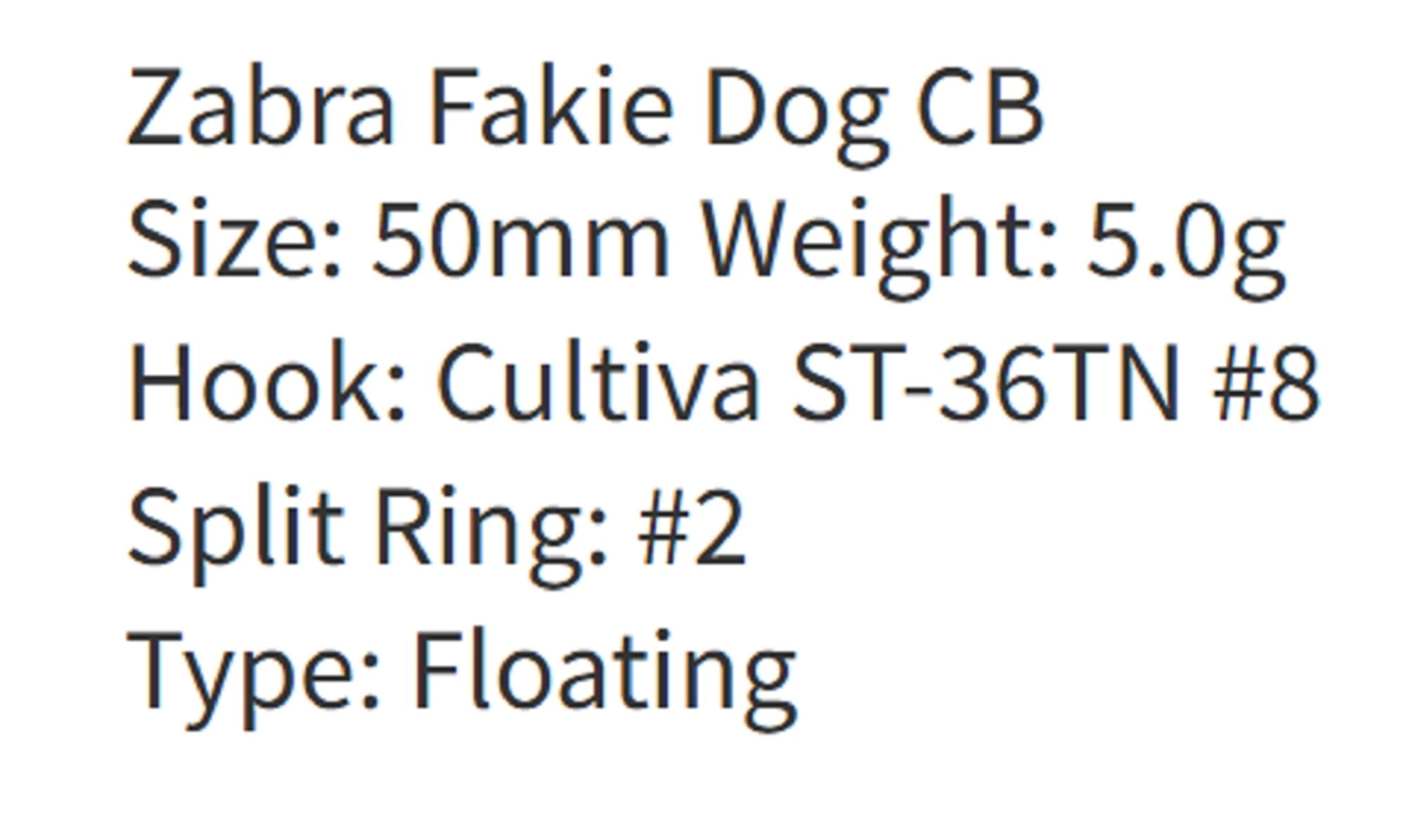Zipbaits ZBL Fakie Dog Crazy Bee 50mm Floating Lure 496 (7140)