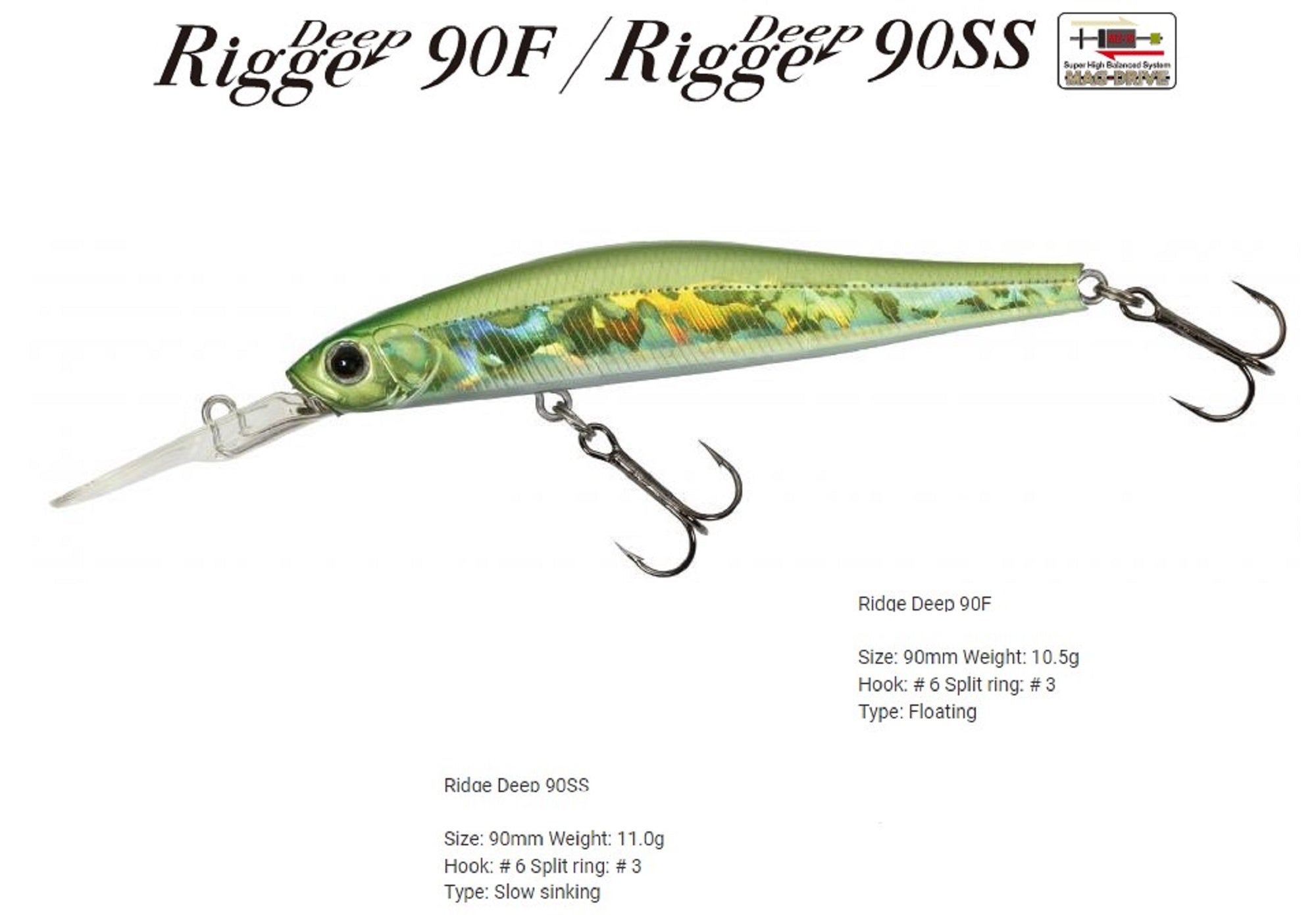 Zipbaits Rigge Deep 90SS Slow Sinking Lure 810 (9074)