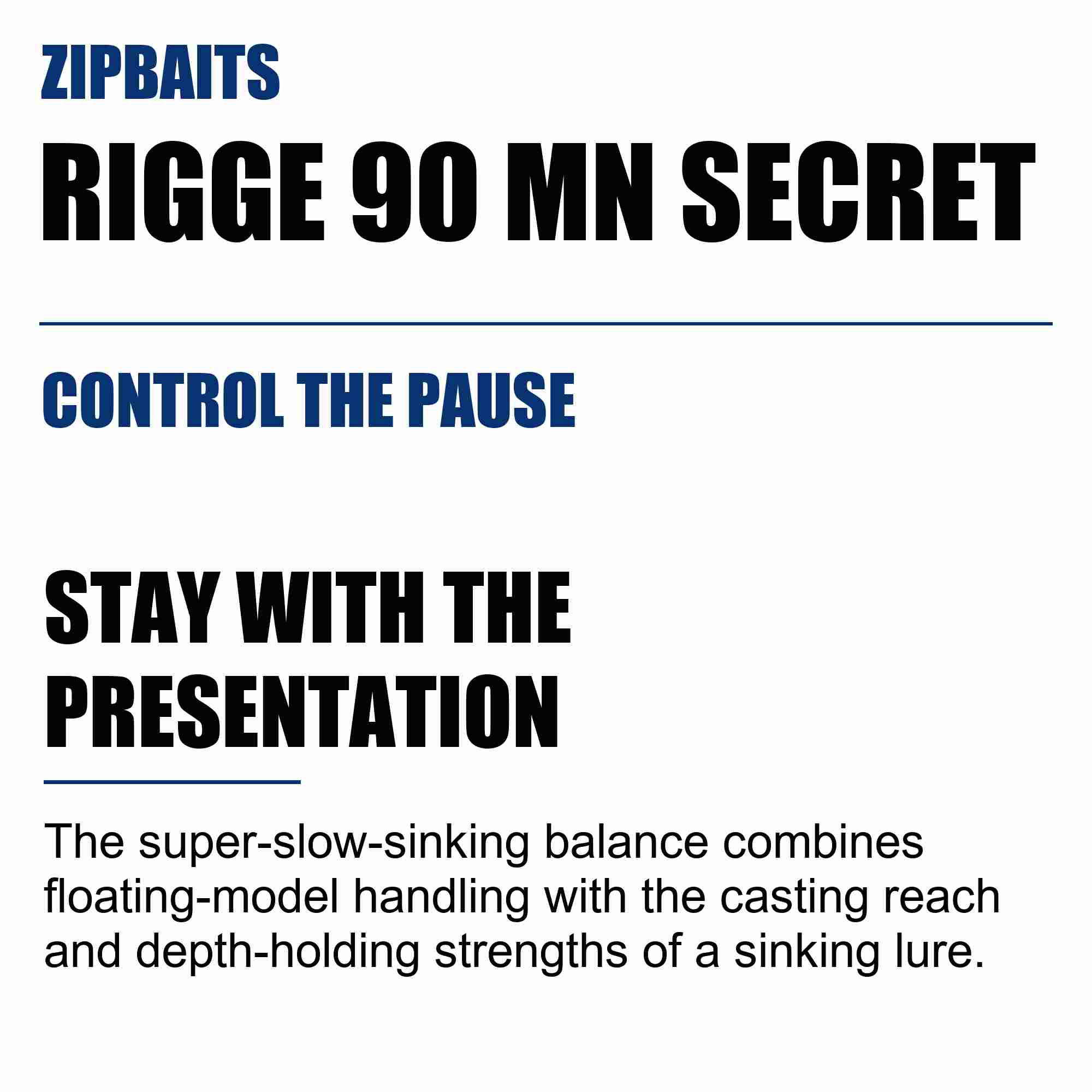 Zipbaits Rigge 90 MN Secret Slow Sinking Lure 755 (3070)