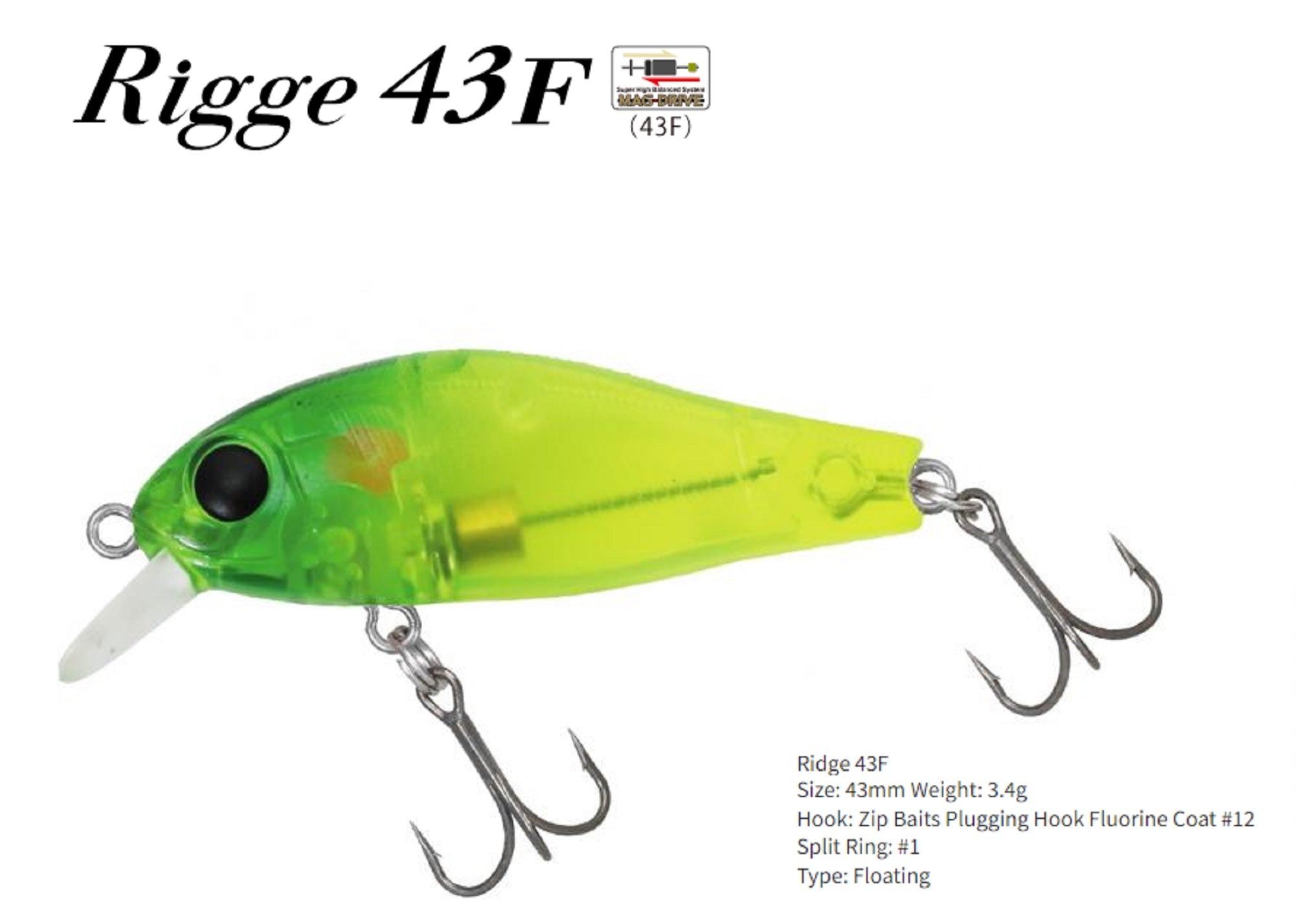 Zipbaits Rigge 43F Floating Lure 671 (5159)