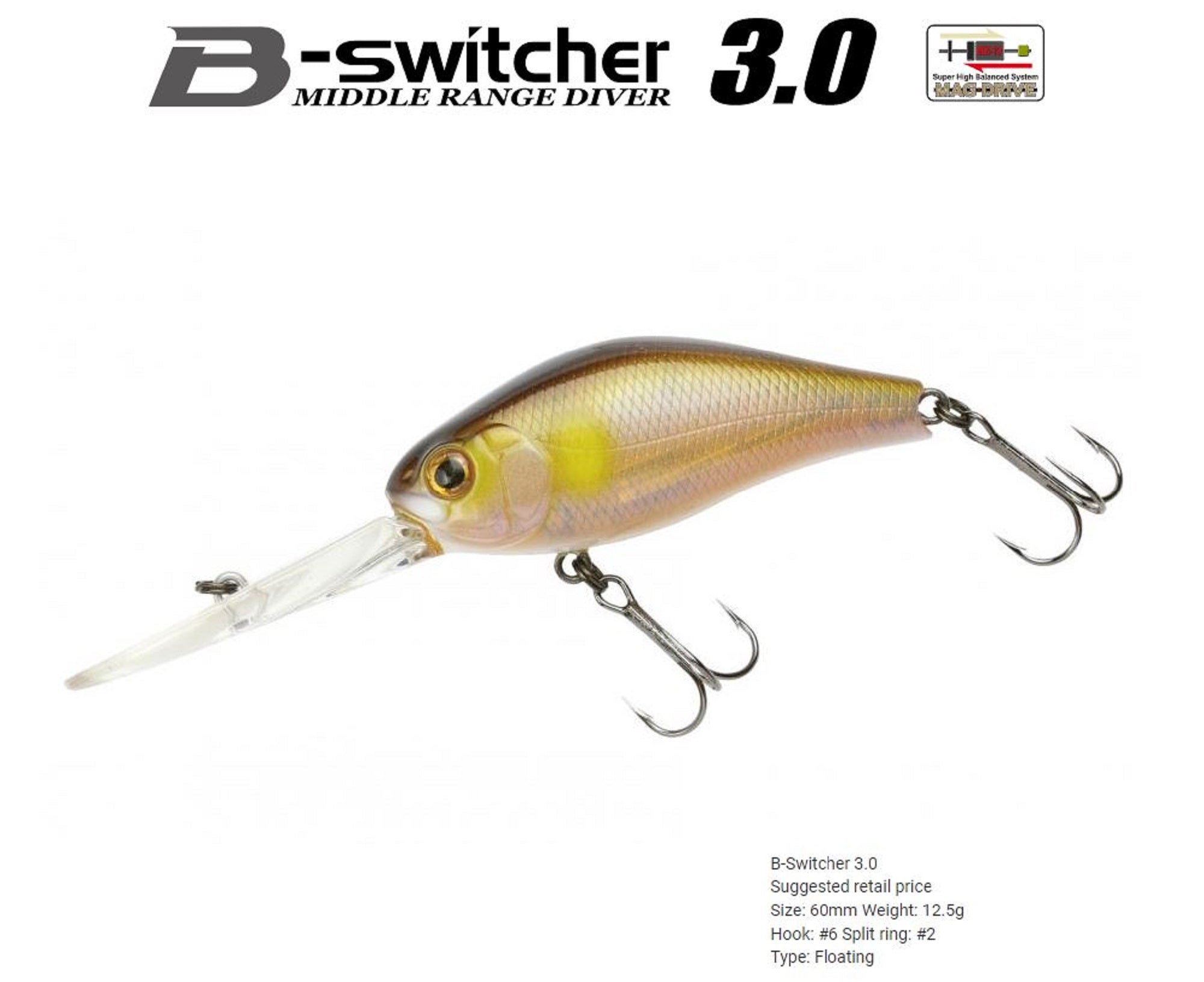 Zipbaits B Switcher 3.0 60mm Floating Lure 030 (7153)