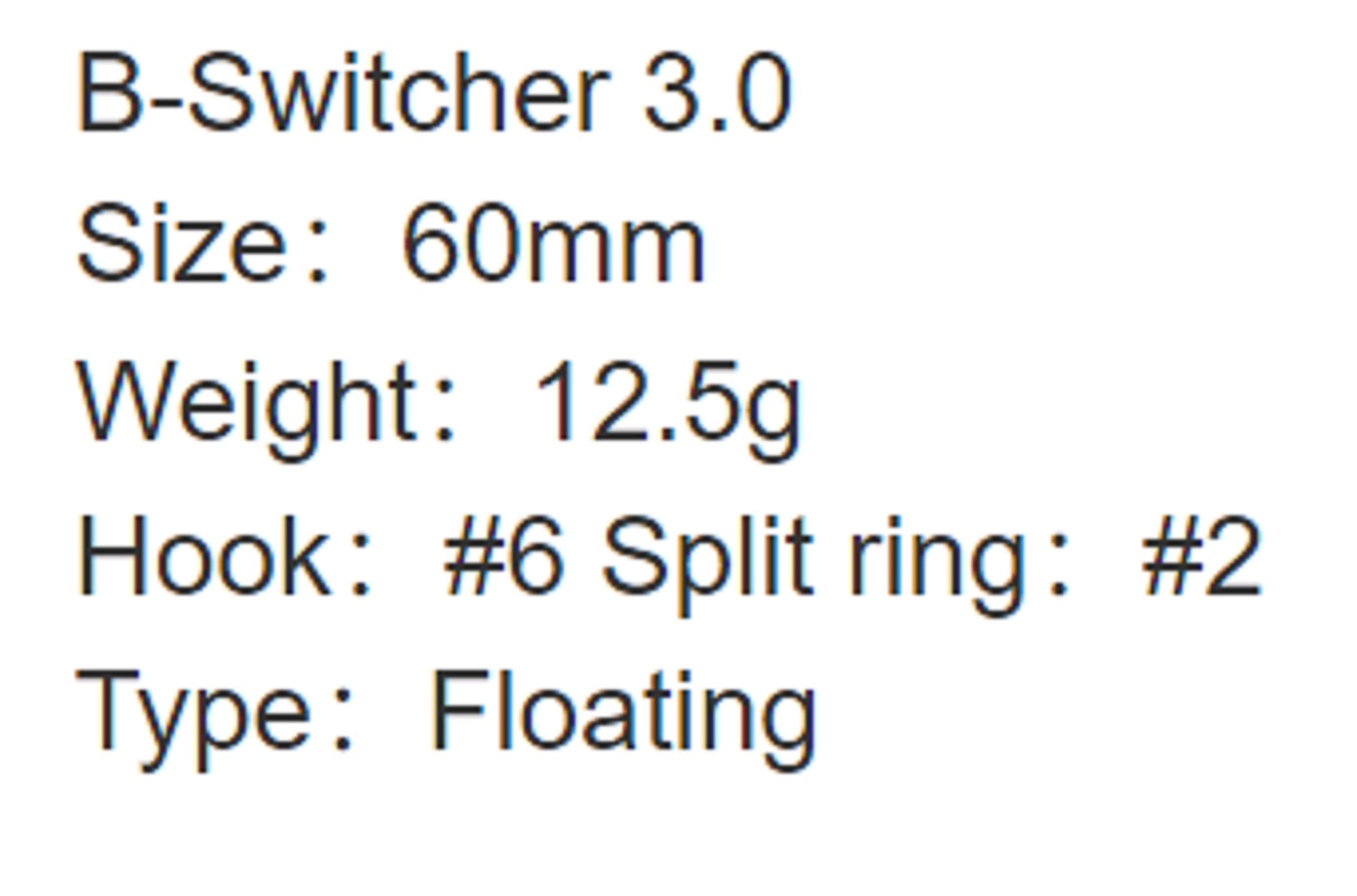 Zipbaits B Switcher 3.0 60mm Floating Lure 050 (7184)