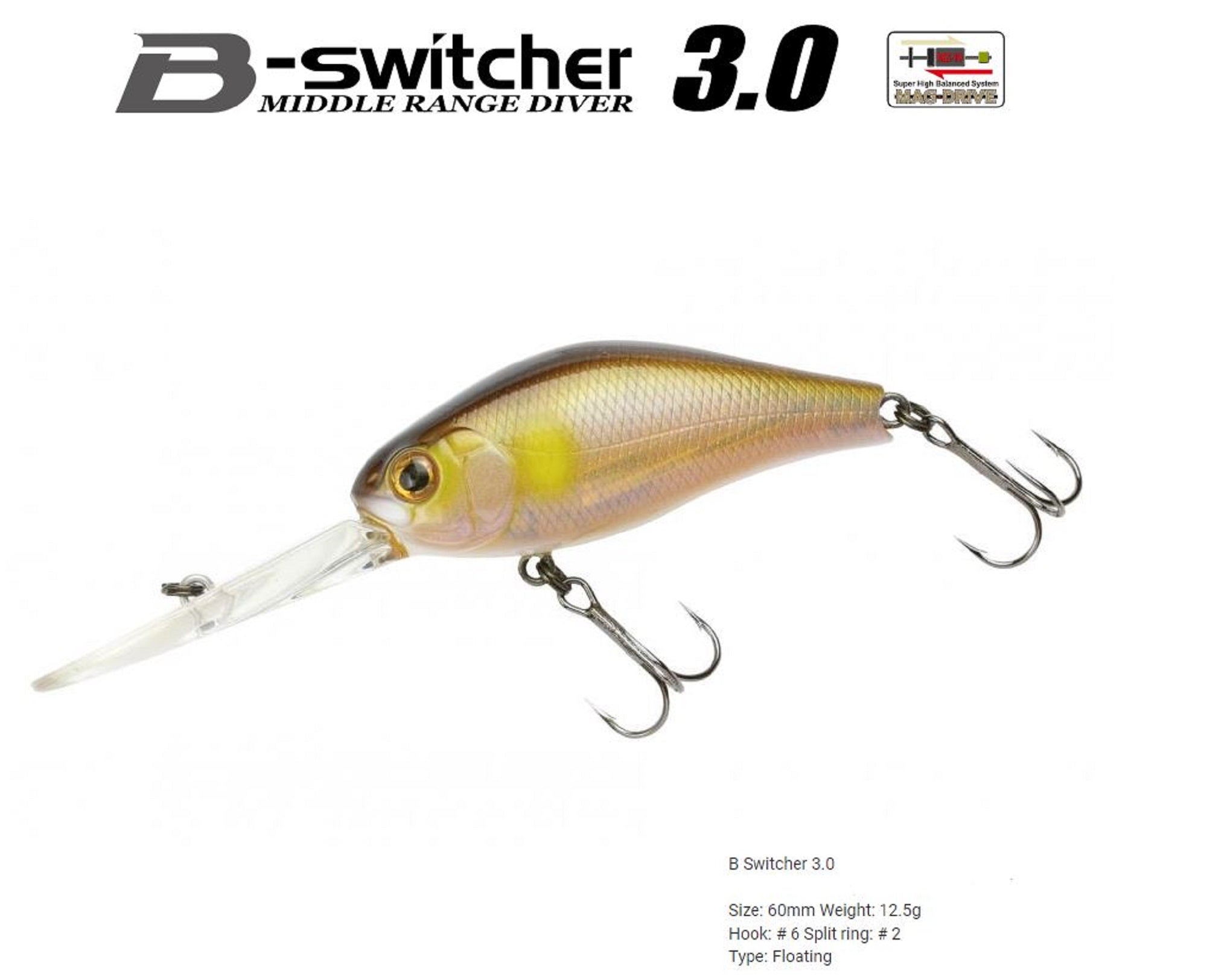 Zipbaits B Switcher 3.0 60mm Floating Lure 983 (7412)