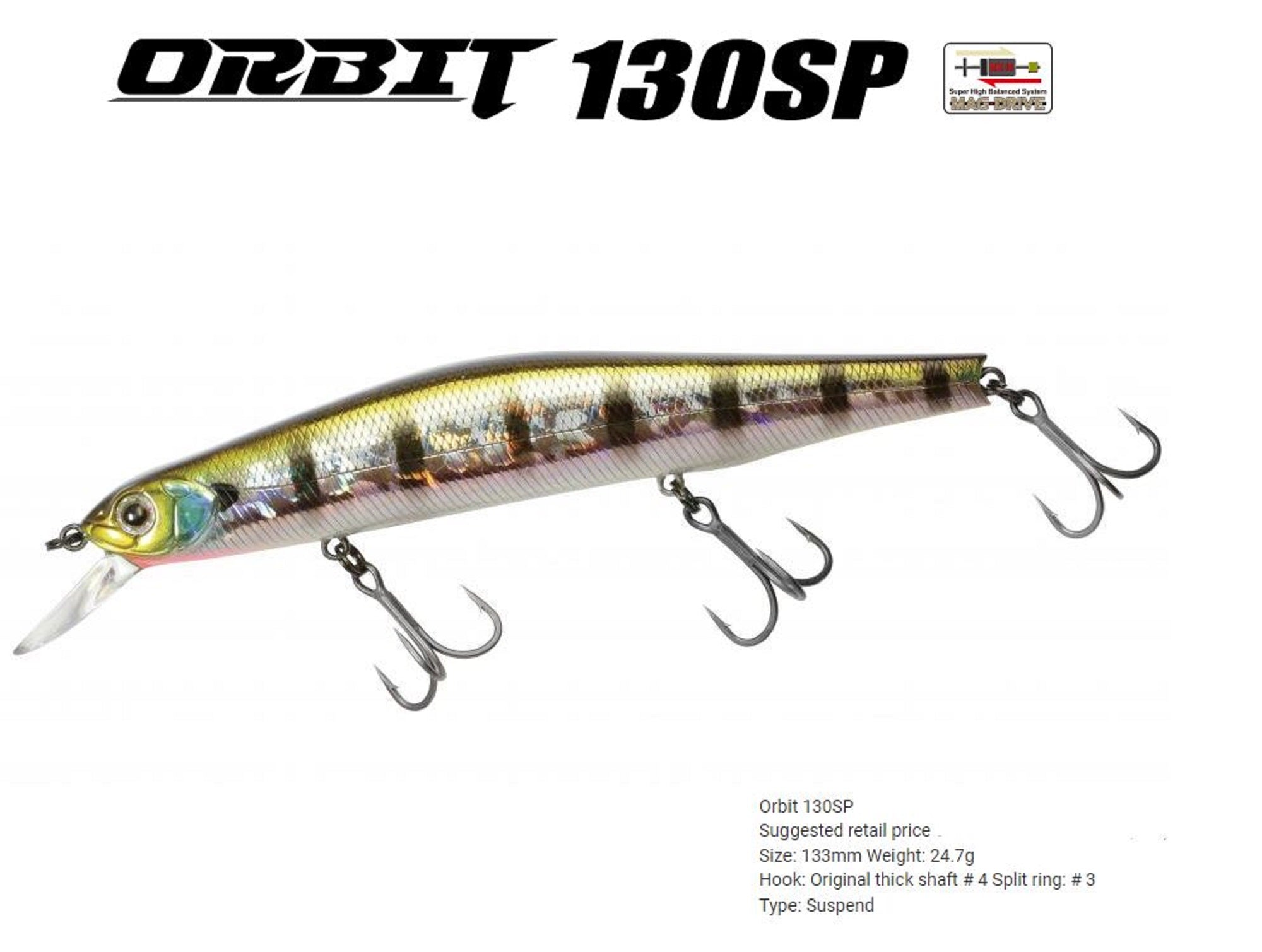 Zipbaits Orbit 130 SP Suspend Lure 982 (8853)