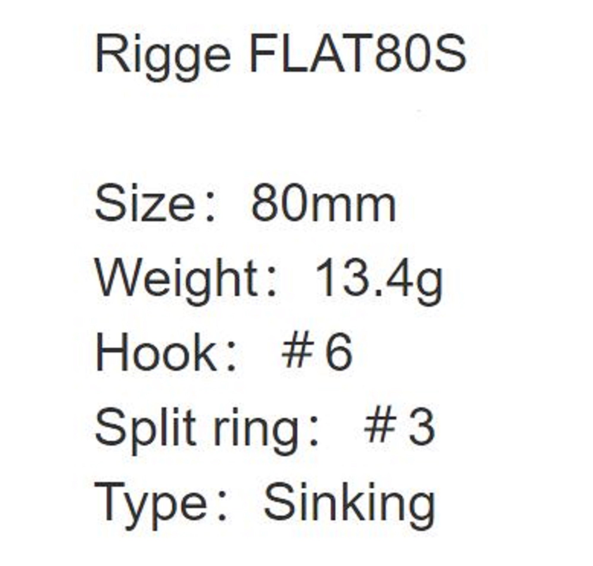 Zipbaits Rigge Flat Heavy 80S Sinking Lure 877 (2157)