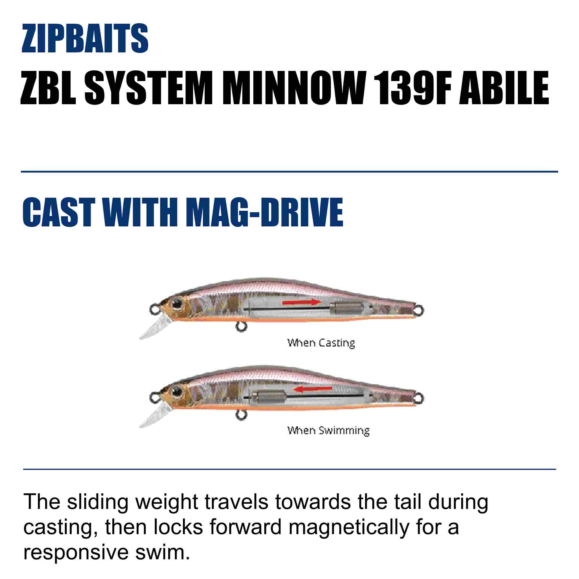 Zipbaits ZBL System Minnow 139F Abile Floating Lure 923 (4119)