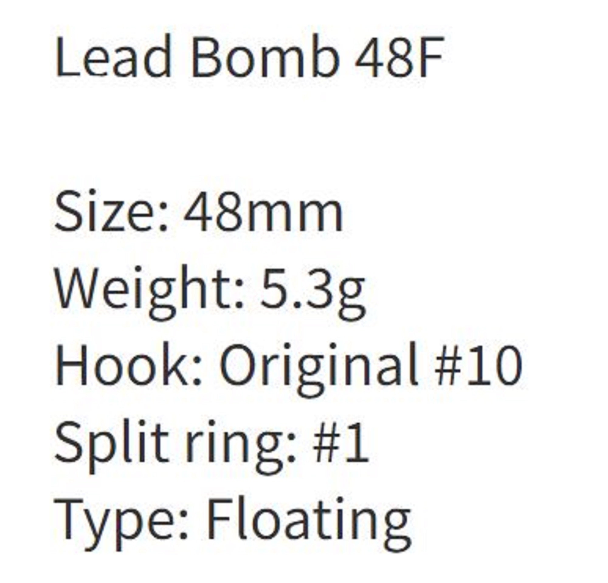 Zipbaits Leed Bomb 48F Floating Lure 703 (3036)