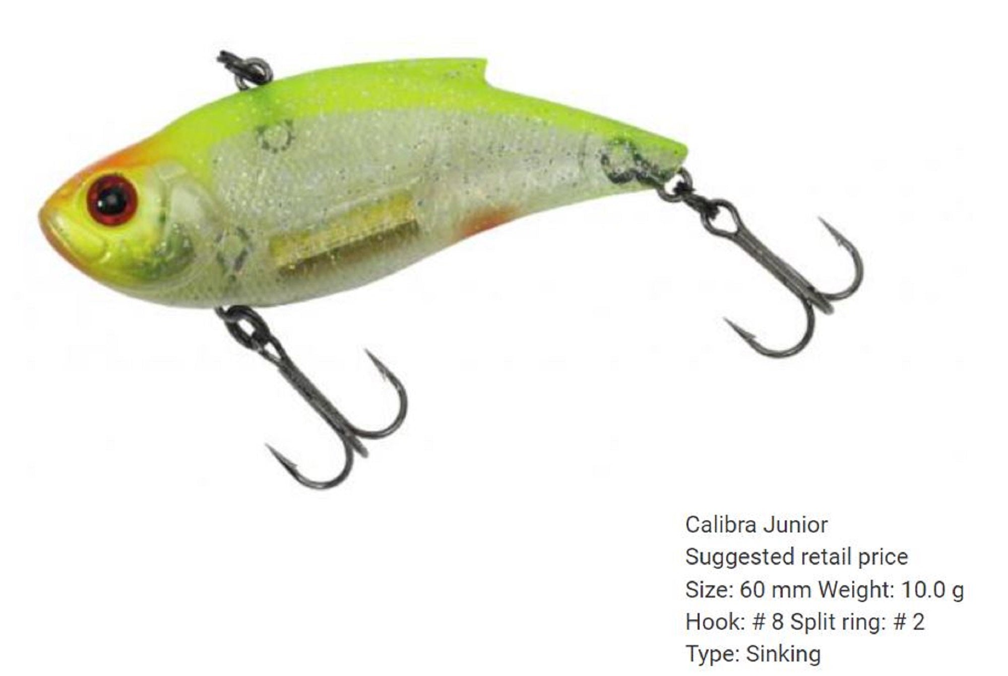 Zipbaits Calibra Jr Noise Vibration 60mm 10.8grams Sinking Lure 995 (6288)