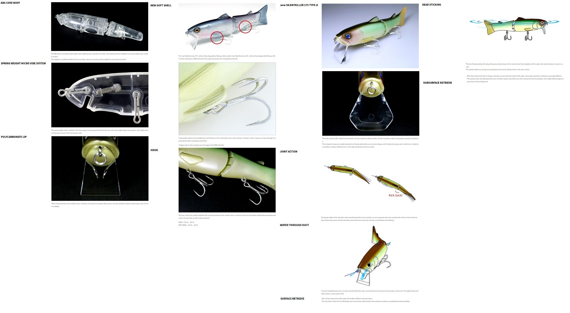 Deps New Silent Killer 175 Floating Jointed Lure 92 (9929)