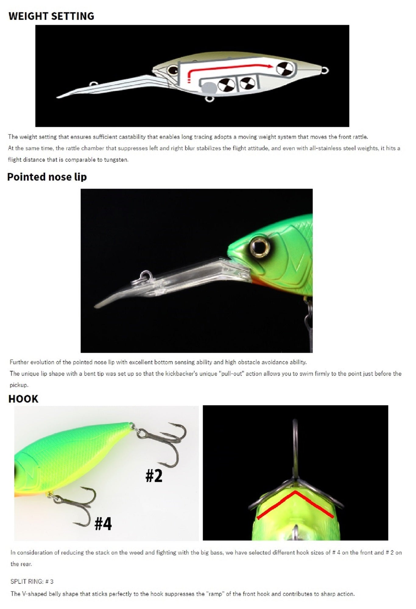 Deps Kick Backer DC 300 79.5 mm 24 grams Floating Lure 33 (4336)