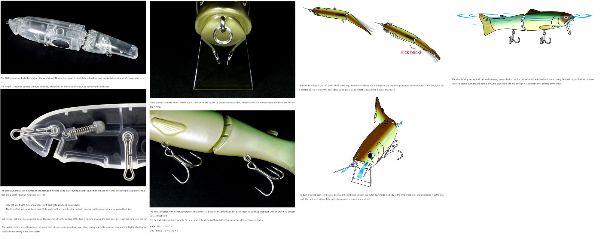 Deps New Silent Killer 145 Floating Jointed Lure 07 (7077)
