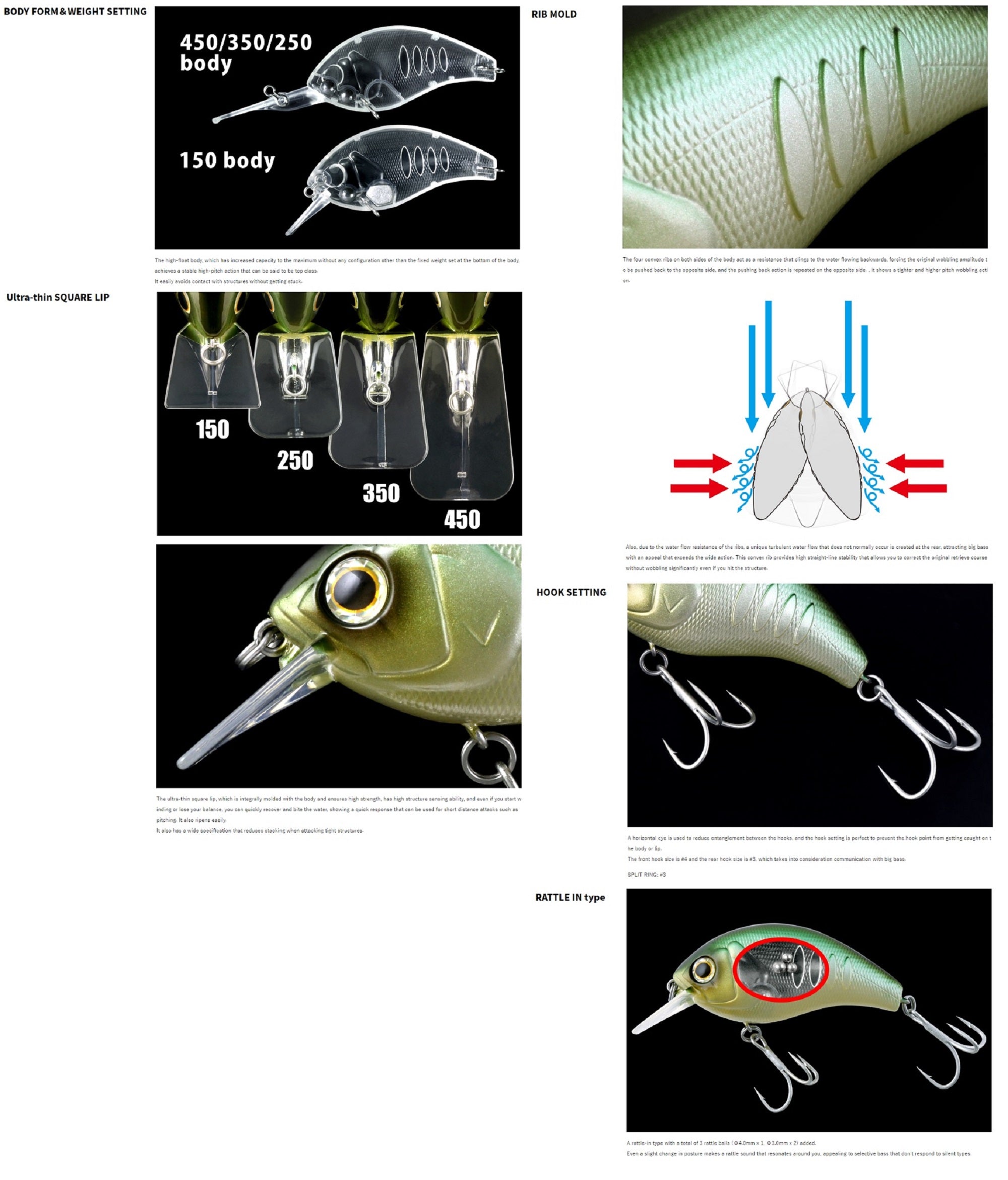 Deps Korrigan Magnum 350 66 mm 18.6 grams Floating Lure 41 (5416)