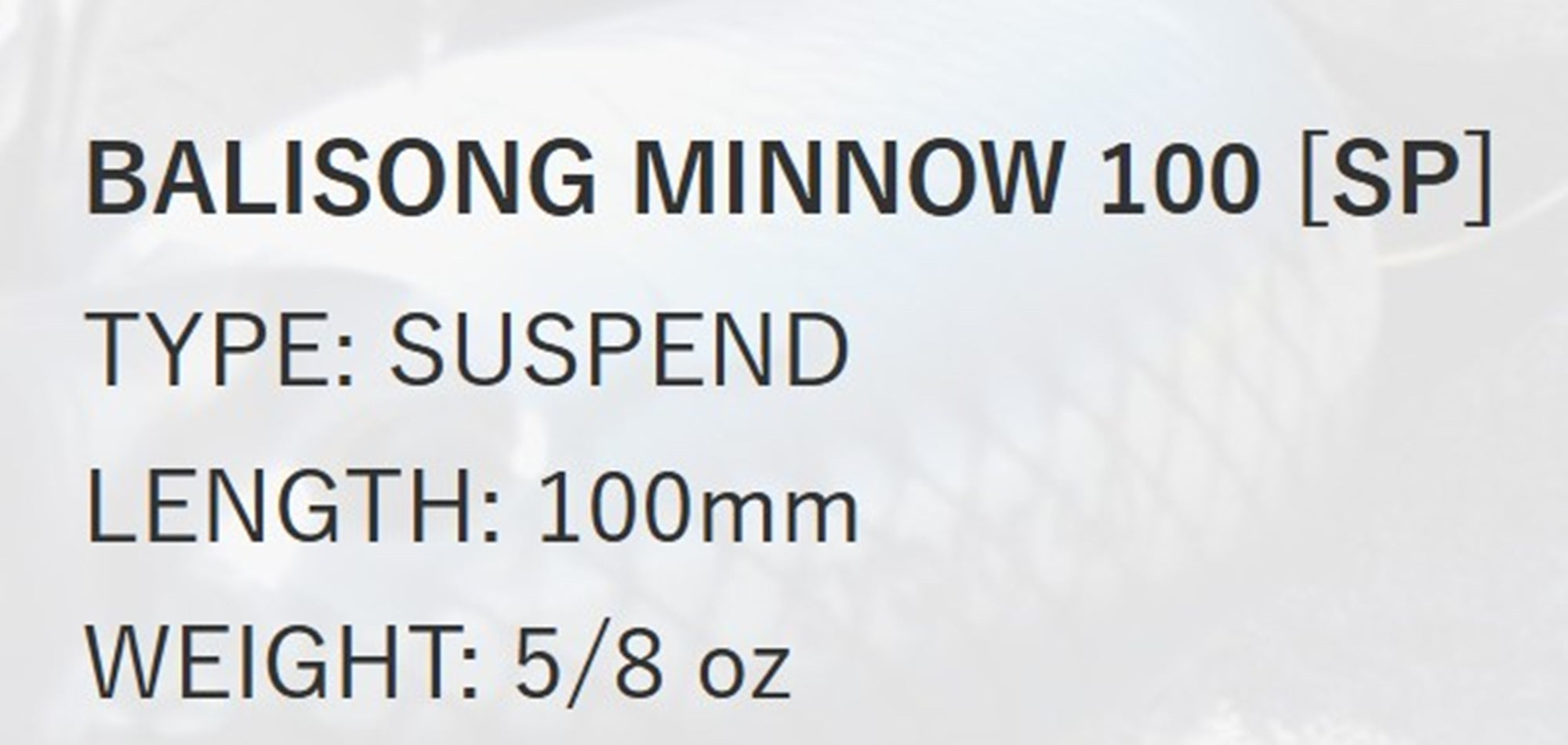 Deps Balisong Minnow 100SP SW Suspend Lure 90 (4903)