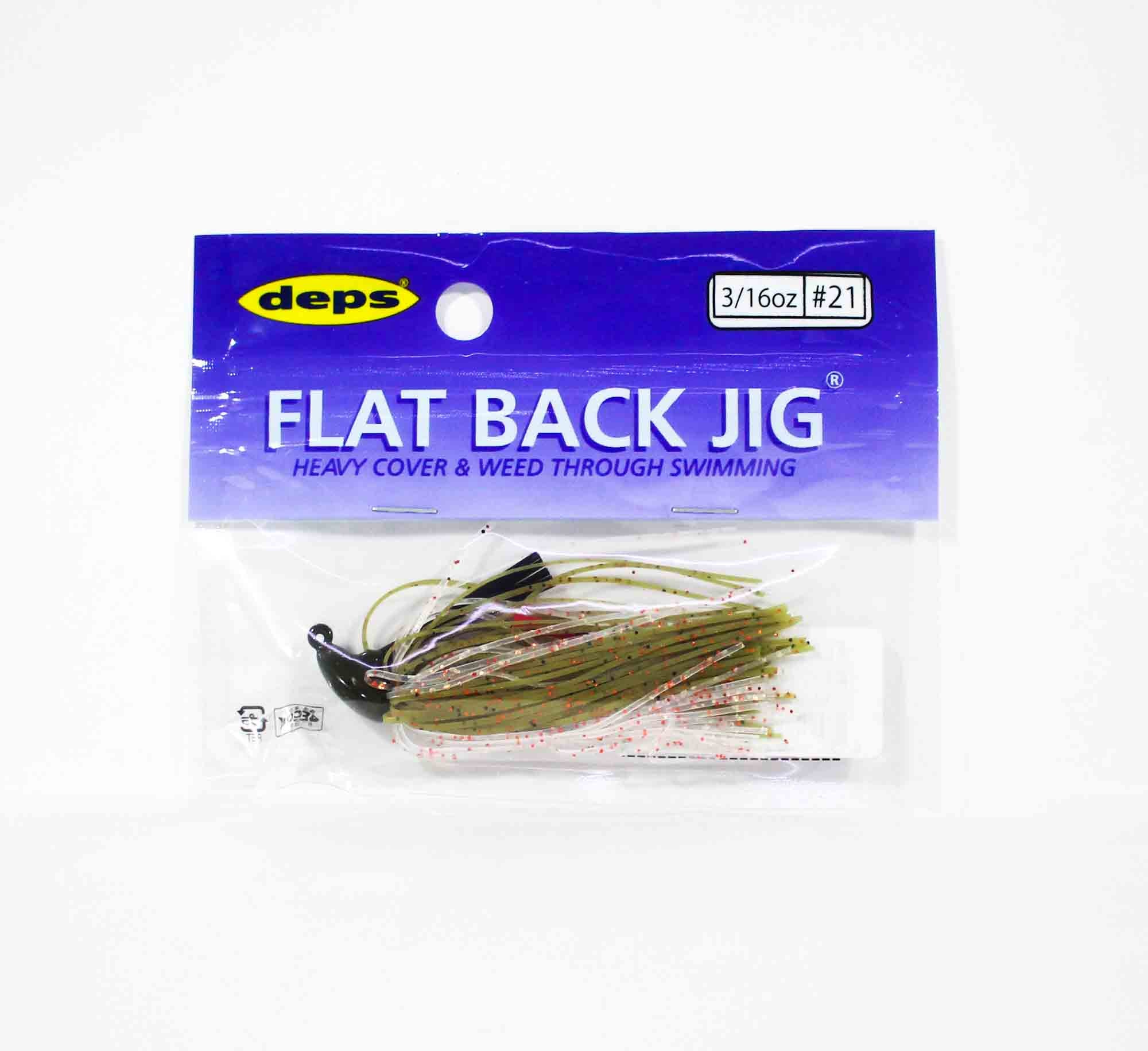 Deps Flat Back Jig Rubber 3/16 oz 21 (5213)