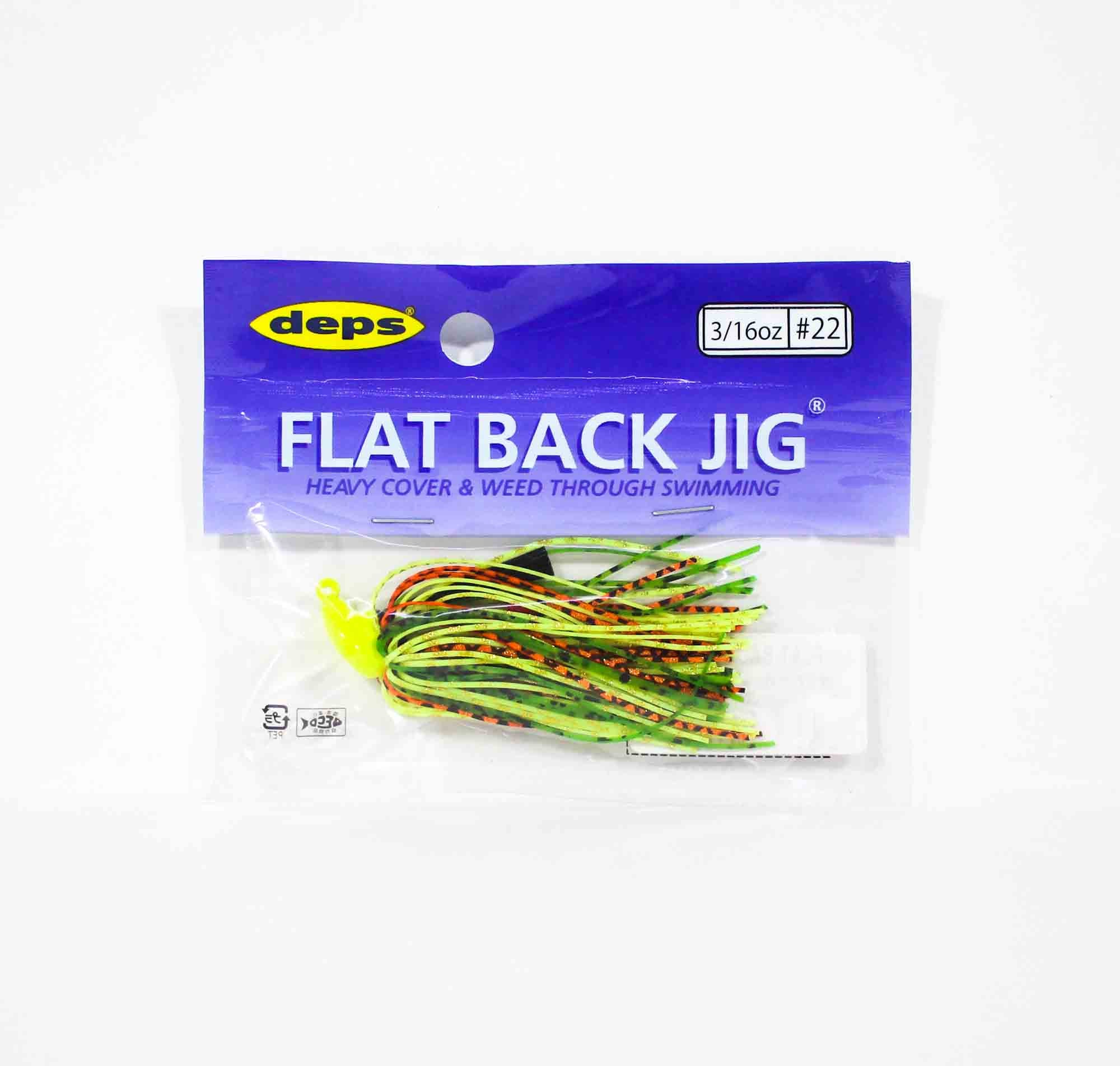 Deps Flat Back Jig Rubber 3/16 oz 22 (5220)