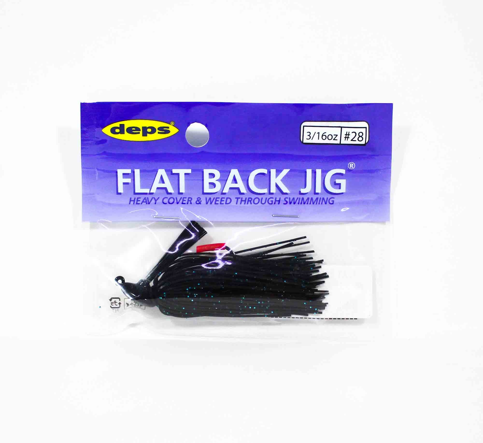 Deps Flat Back Jig Rubber 3/16 oz 28 (5282)