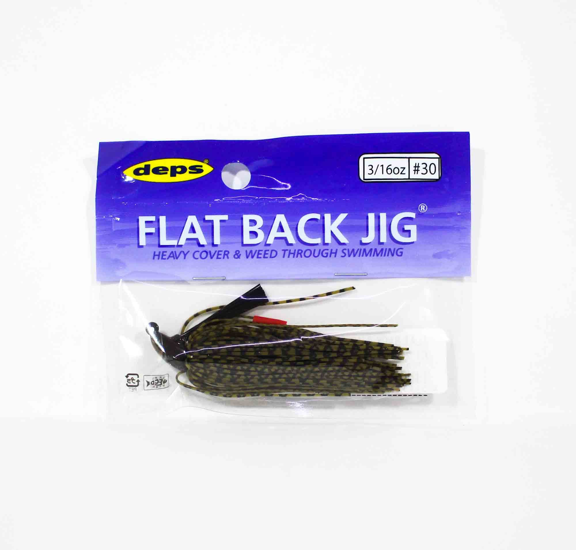 Deps Flat Back Jig Rubber 3/16 oz 30 (5305)