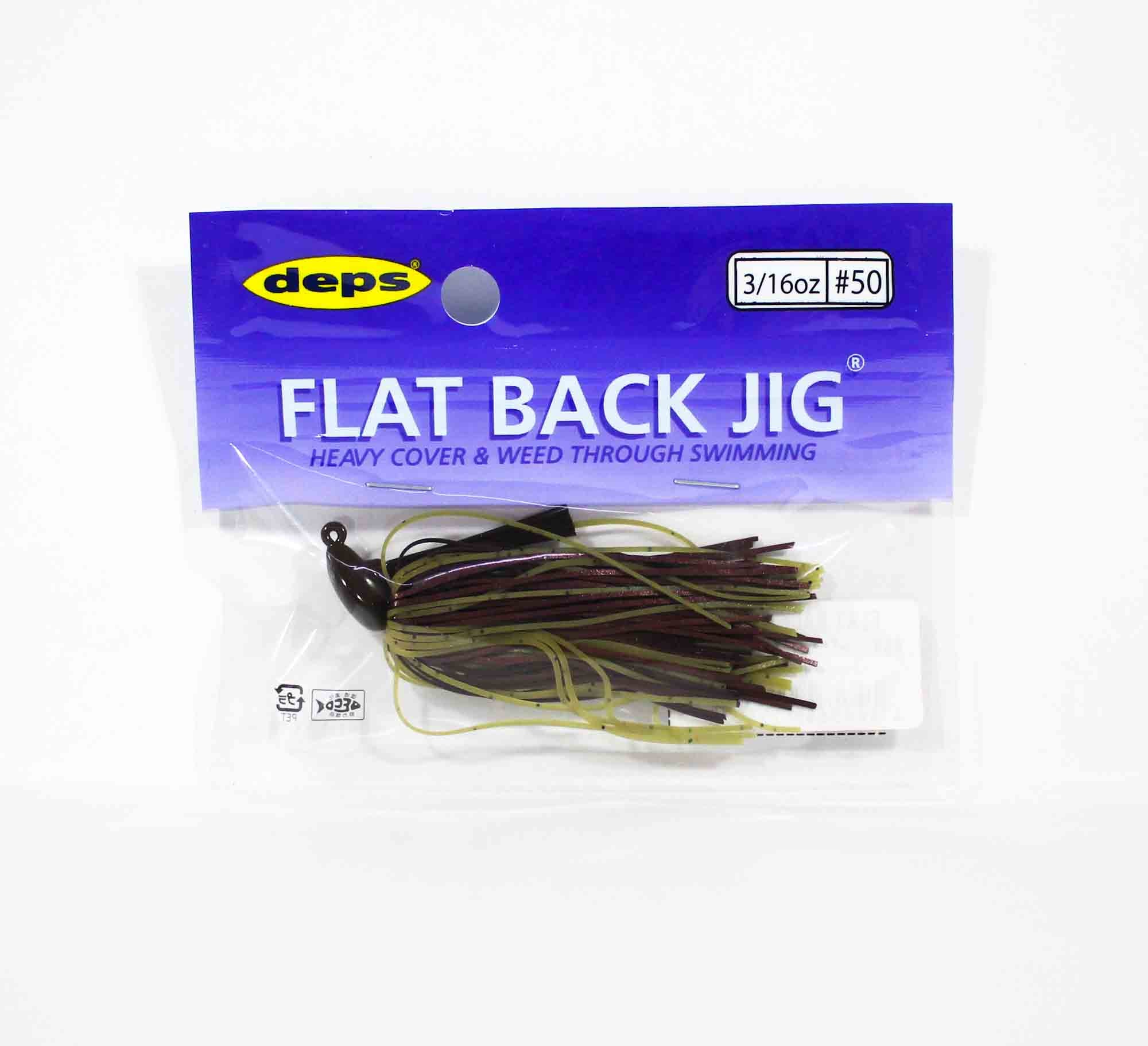 Deps Flat Back Jig Rubber 3/16 oz 50 (5503)