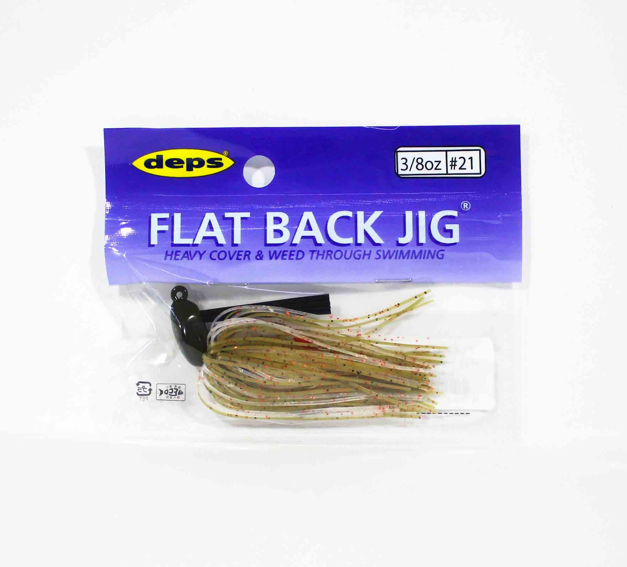 Deps Flat Back Jig Rubber 3/8 oz 21 (0217)