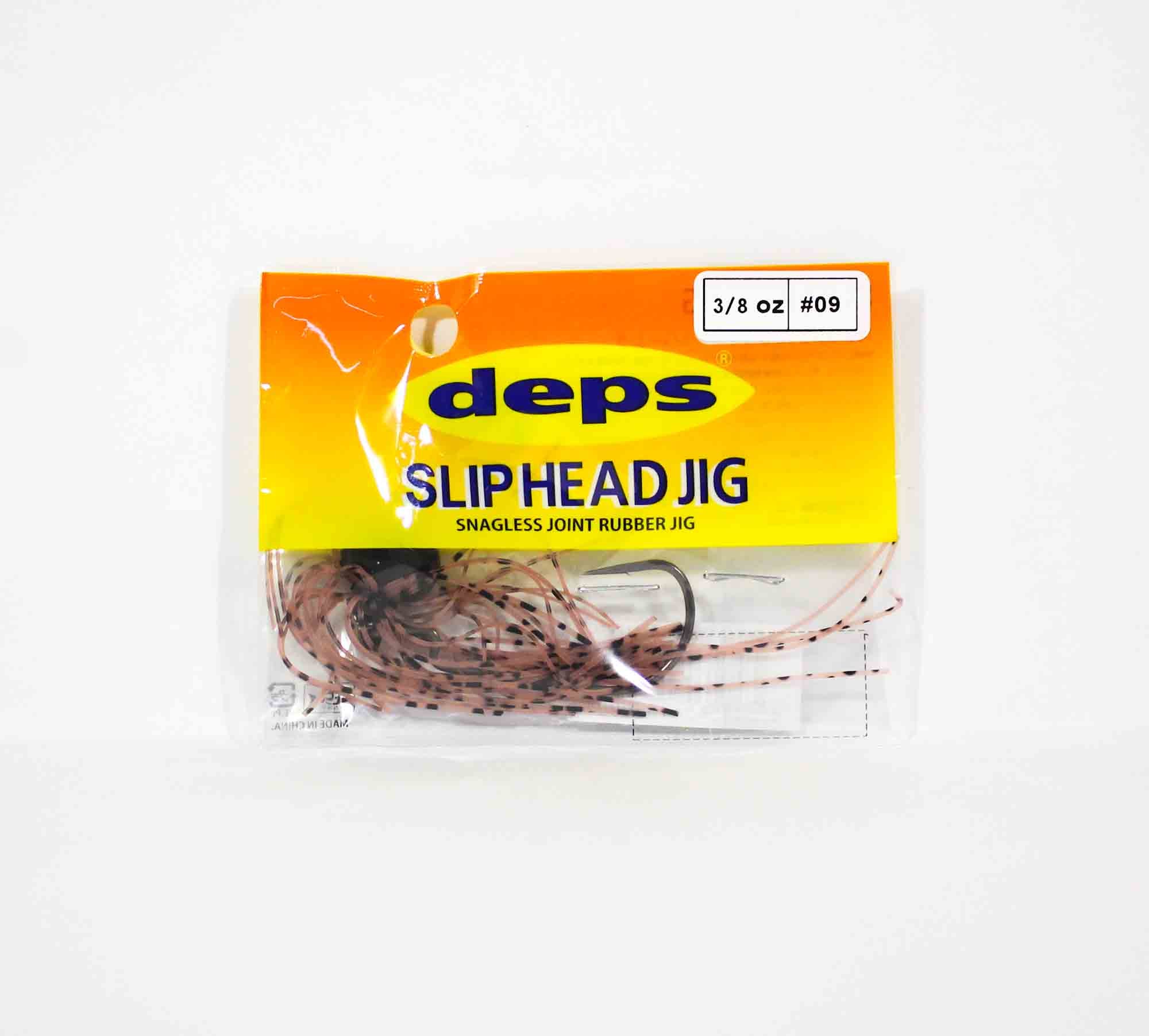 Deps Slip Head Jig Rubber 3/8 oz 09 (3090)
