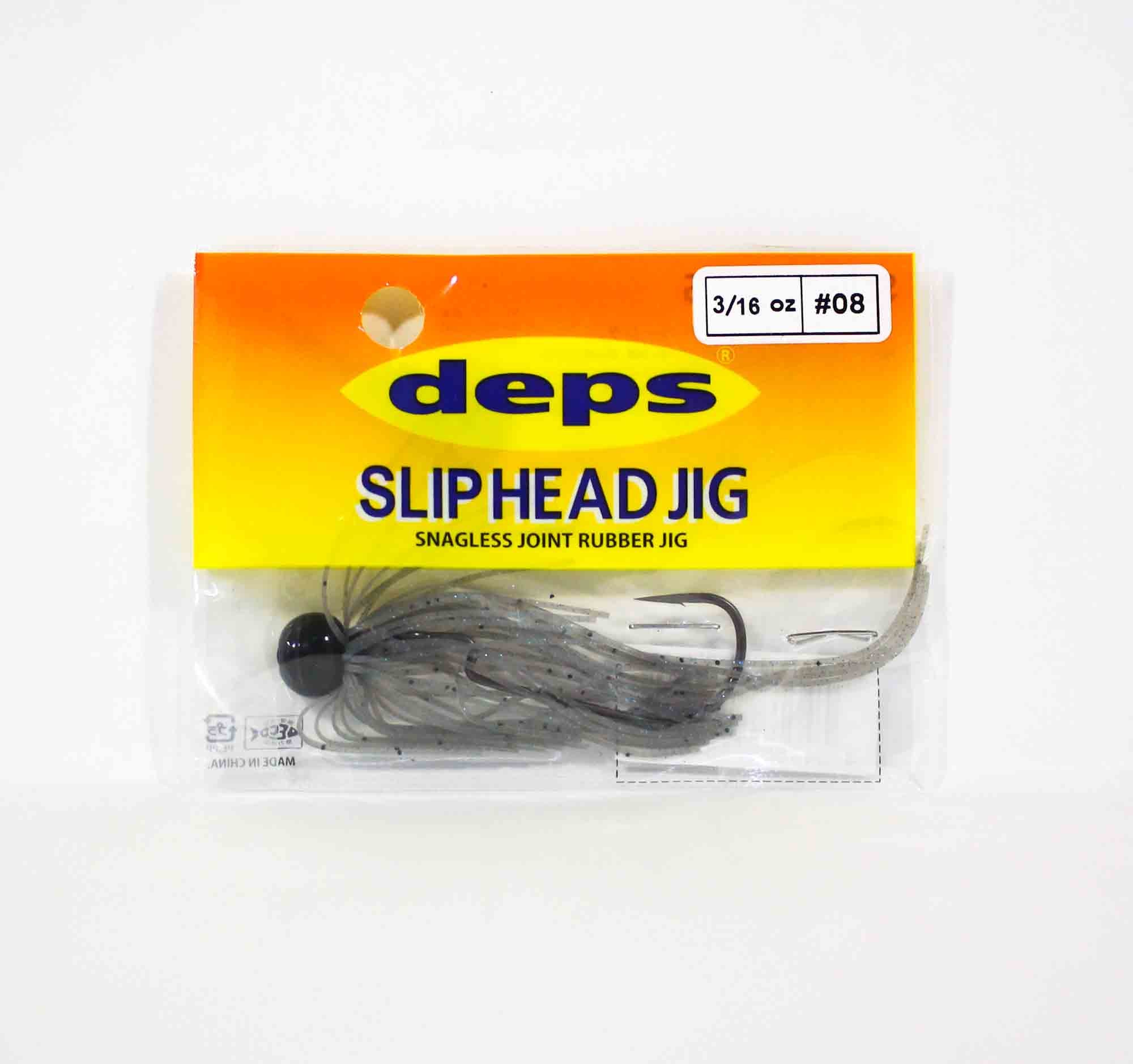 Deps Slip Head Jig Rubber 3/16 oz 08 (4080)