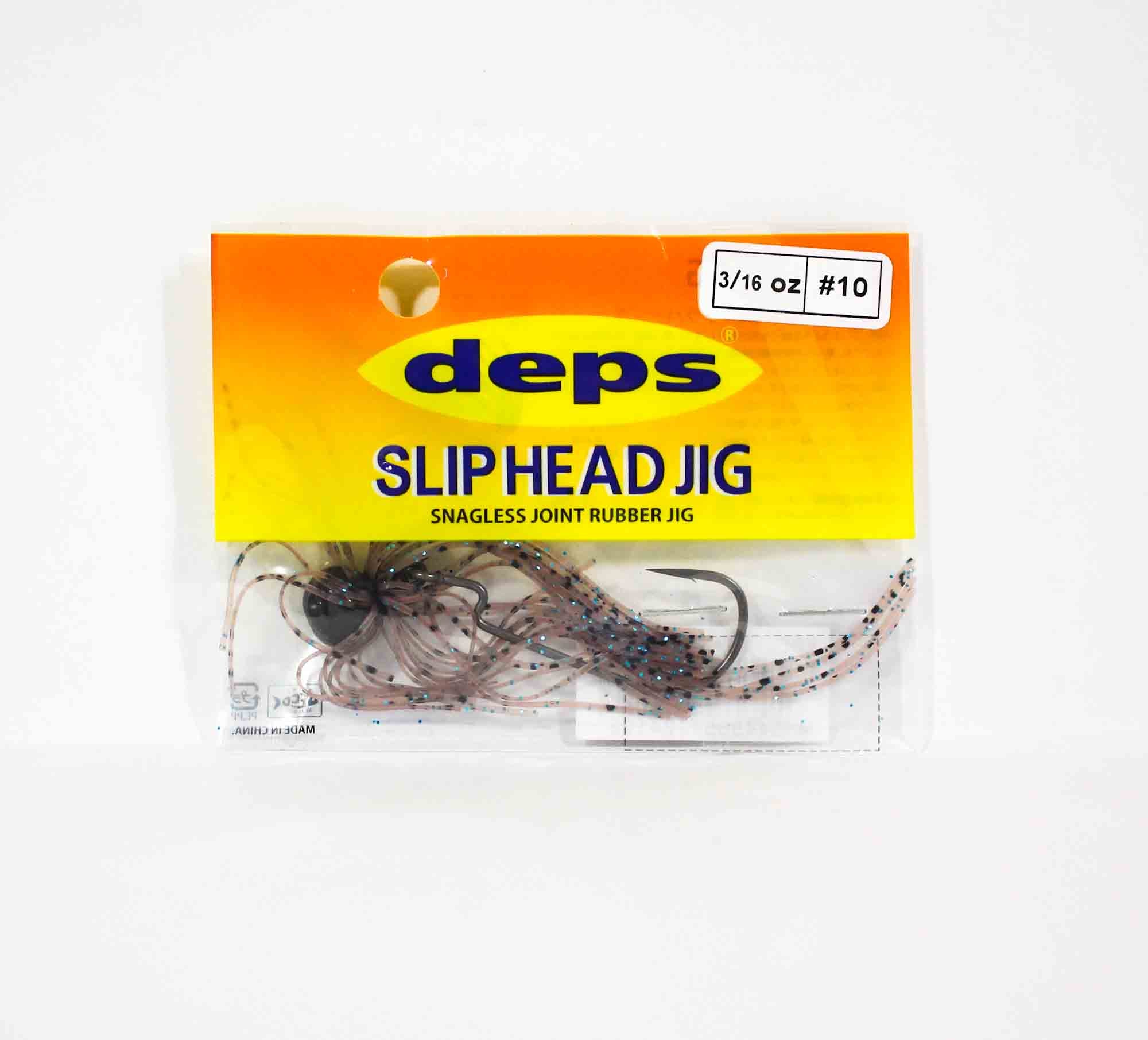 Deps Slip Head Jig Rubber 3/16 oz 10 (4103)