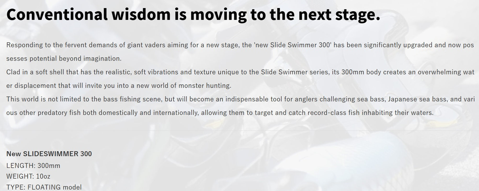 Deps New Slide Swimmer 300 Floating Jointed Lure 25 (6250)