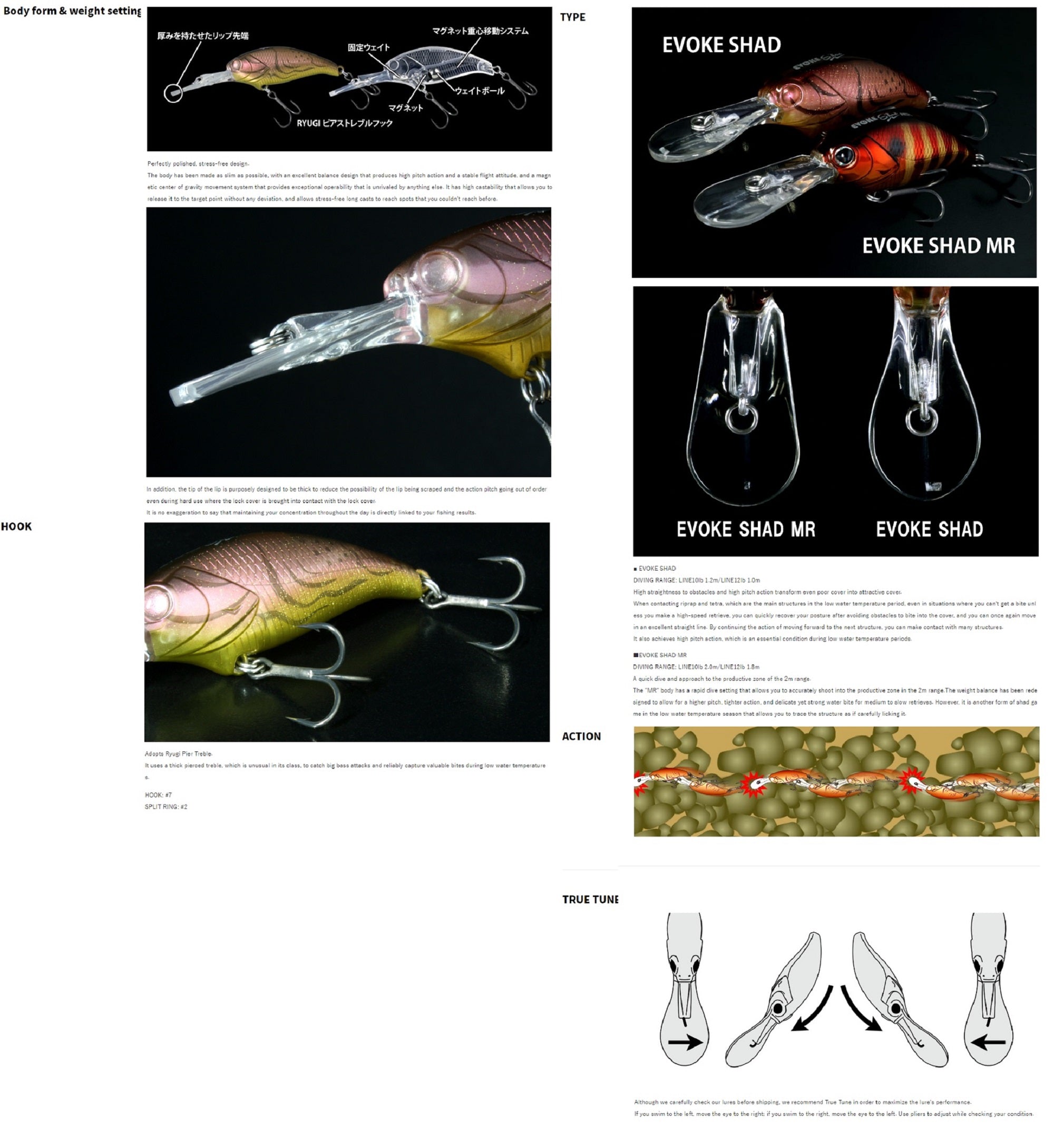 Deps Evoke Shad 55mm 7.8 grams Floating Lure 11 (9110)