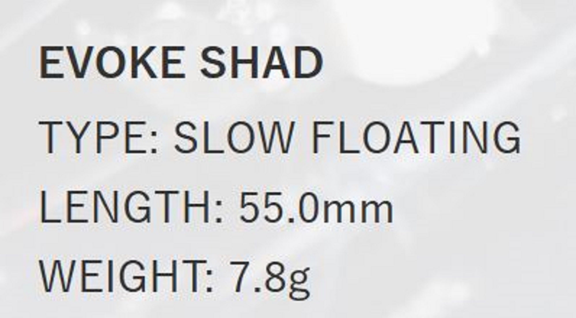 Deps Evoke Shad 55mm 7.8 grams Floating Lure 16 (9165)