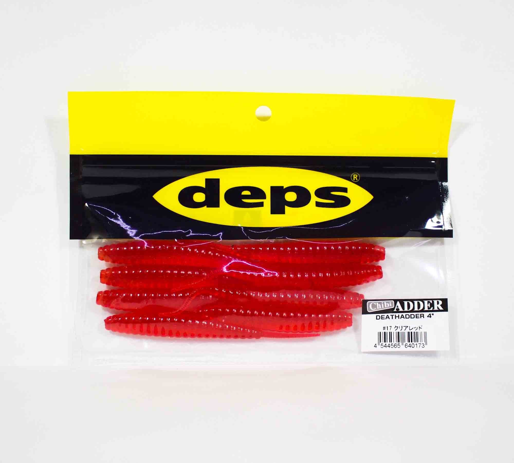 Deps Soft Lure Death Adder 4 Inch 8 per pack 17 (0173)