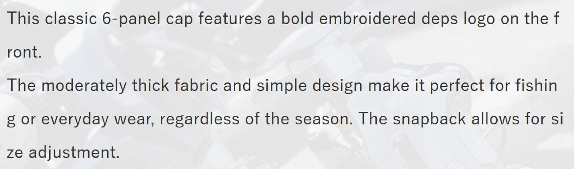 Deps Cap Logo Original Japan Free Size BB (5013)