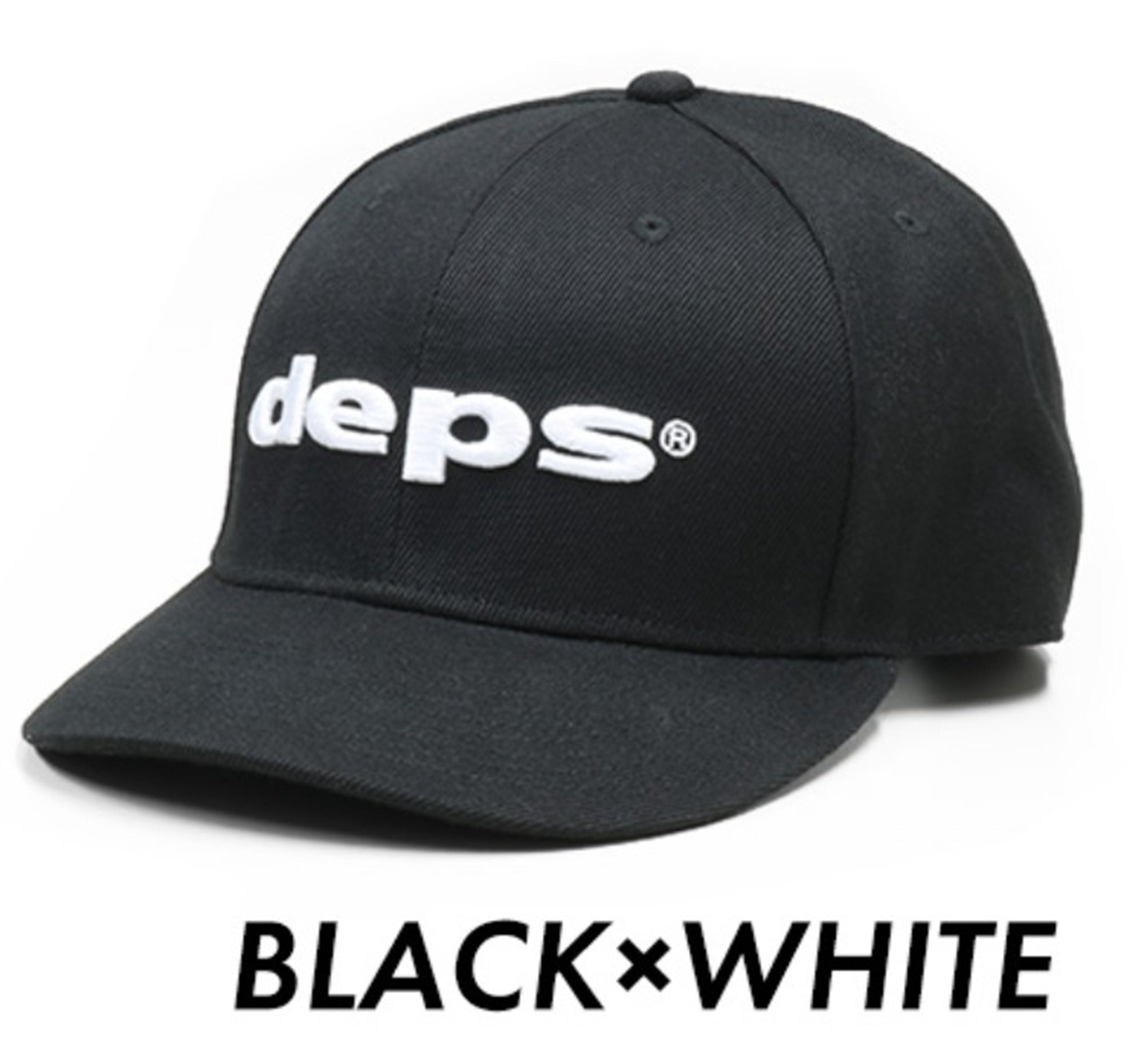 Deps Cap Logo Free Size Black White (5020)
